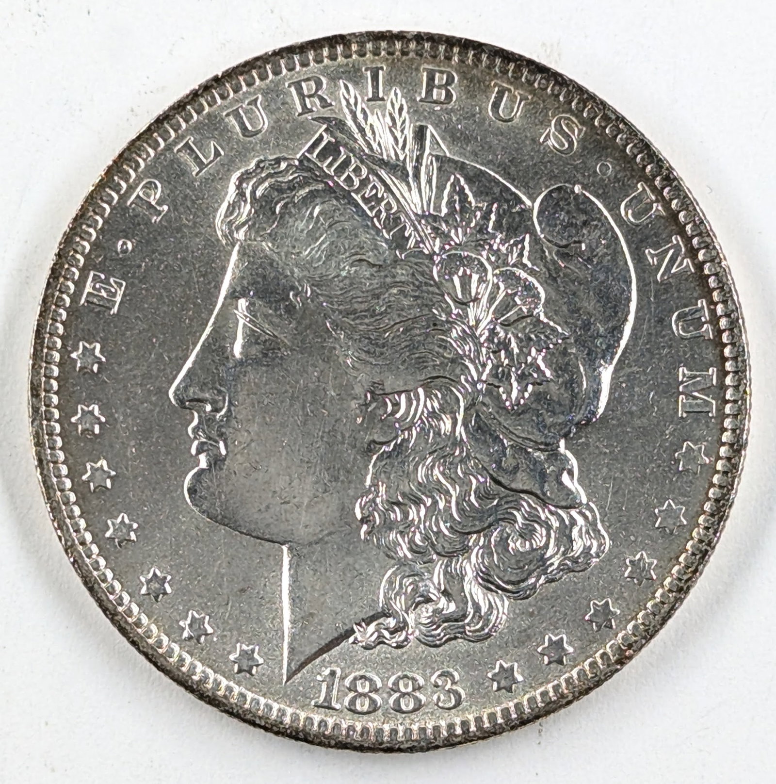 1883-O Morgan Silver Dollar: Silver