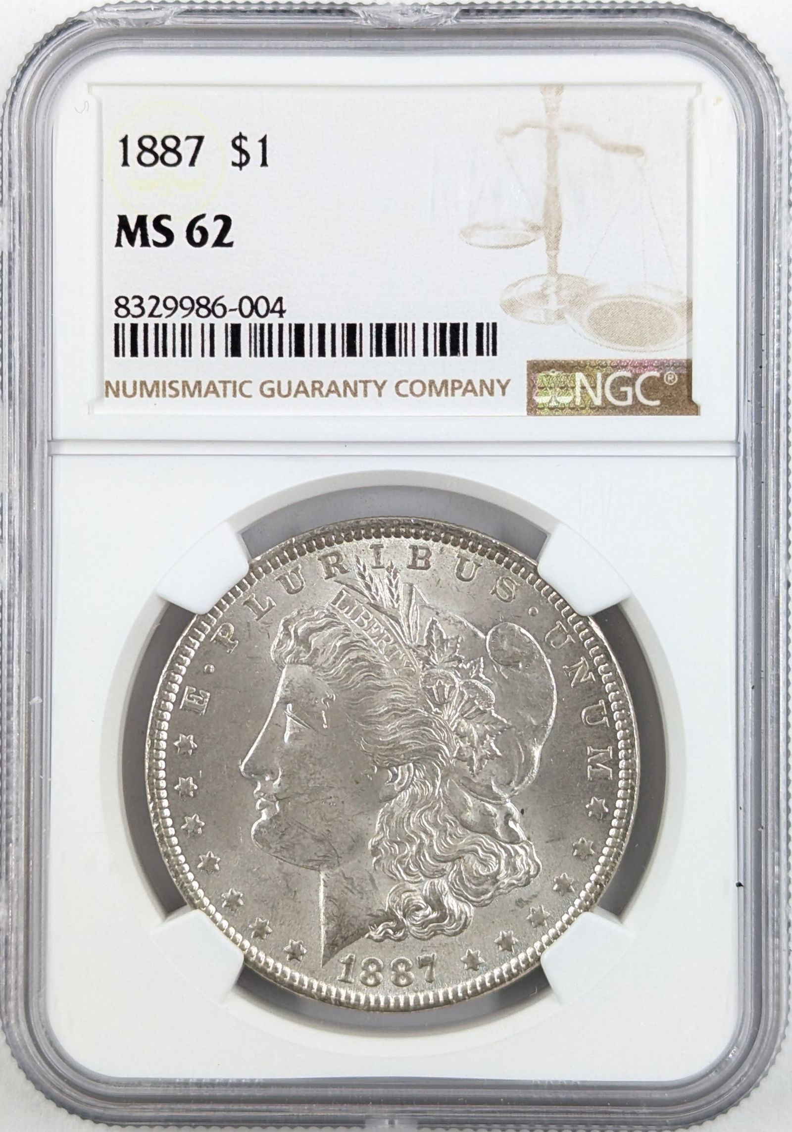 NGC 1887 MS62 Morgan Silver Dollar (1 of 2)