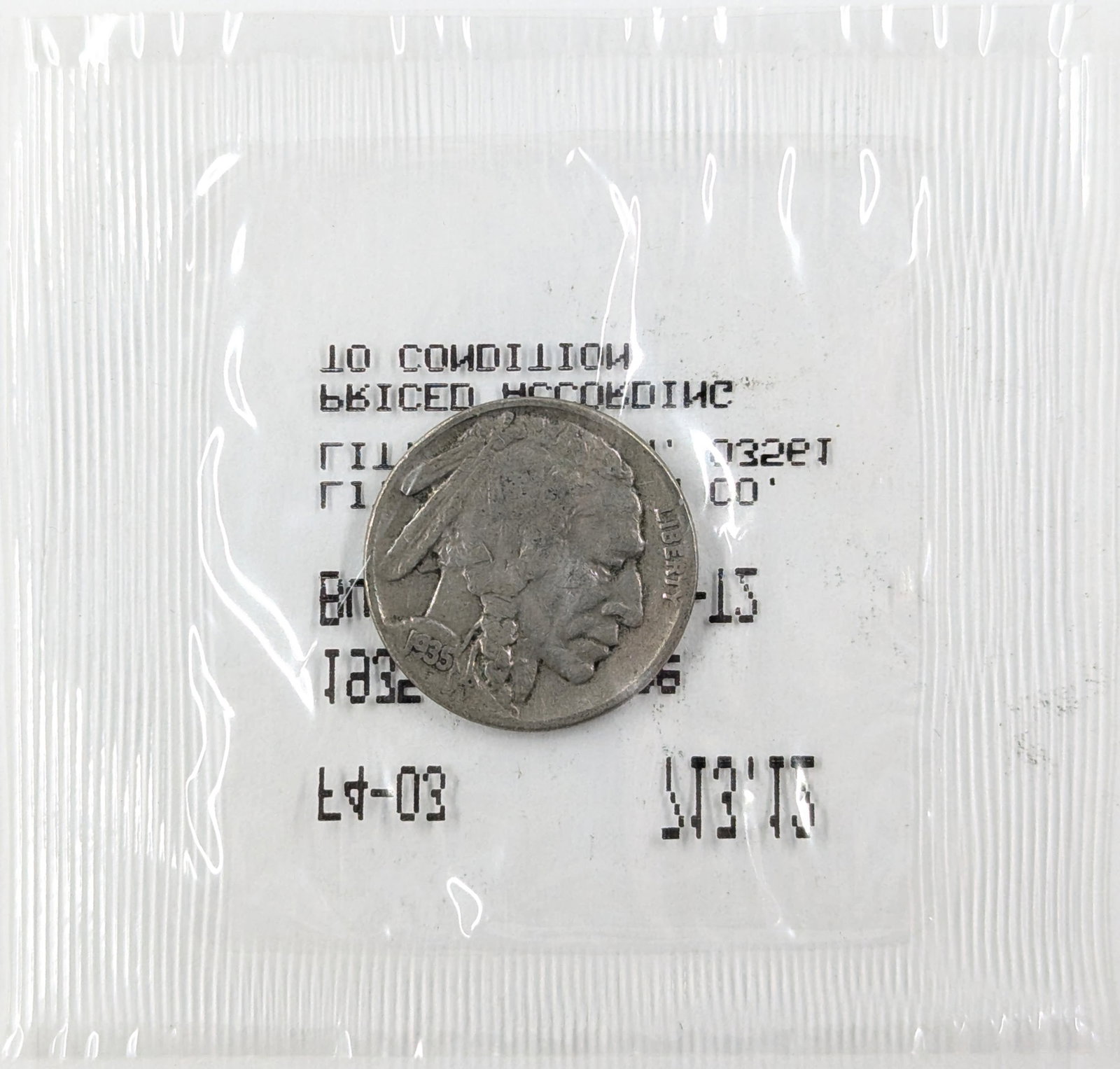 1935 Buffalo Head Nickel: Con