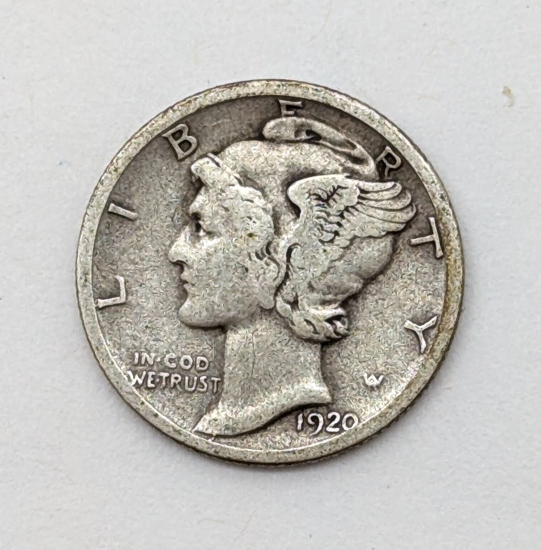 1920-D Silver Mercury Dime (1 of 2)