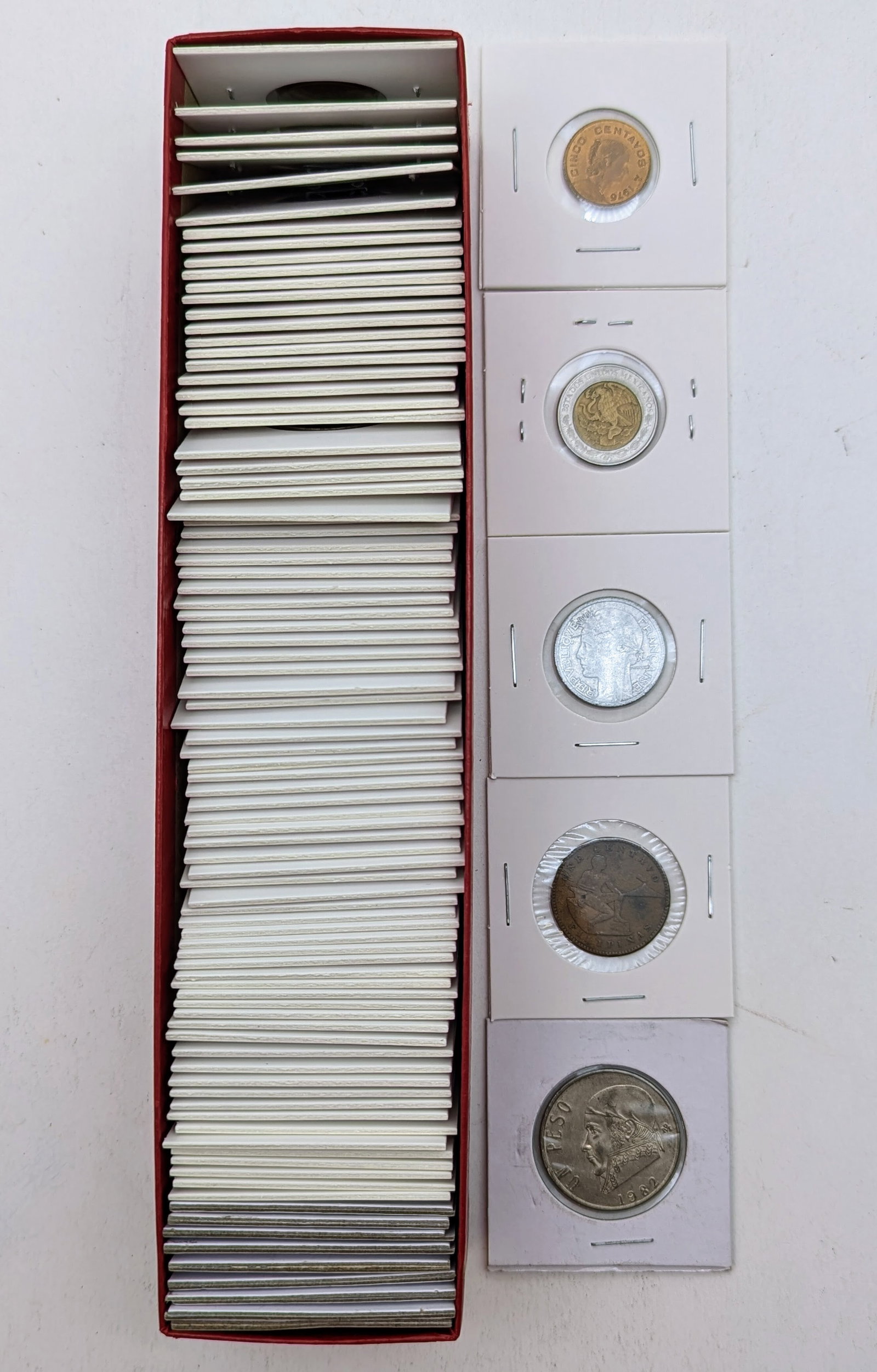 Large Lot of Mystery Foreign Coins- Approximatly 90: Coin