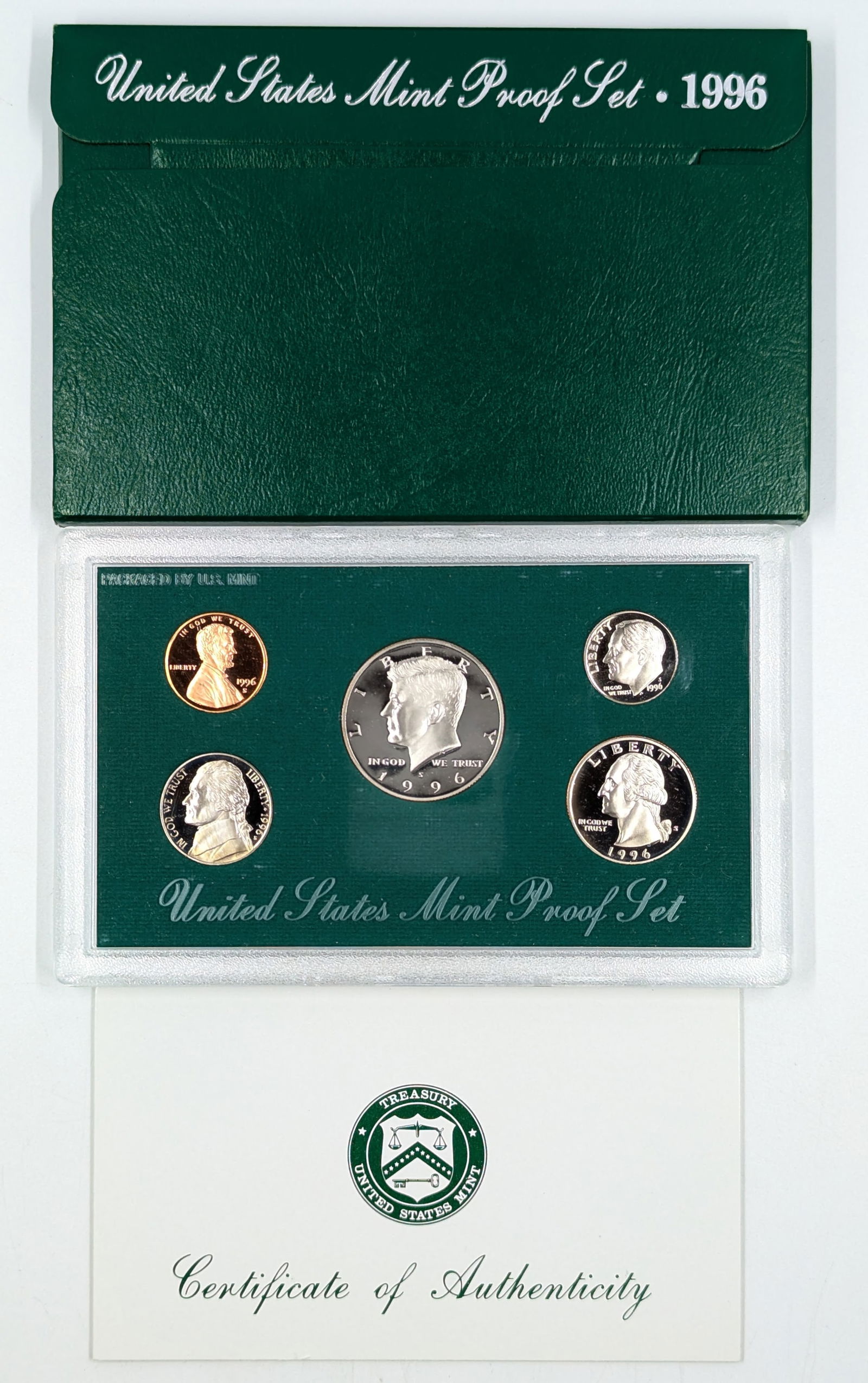 1996 US Mint Proof Set with COA (1 of 2)