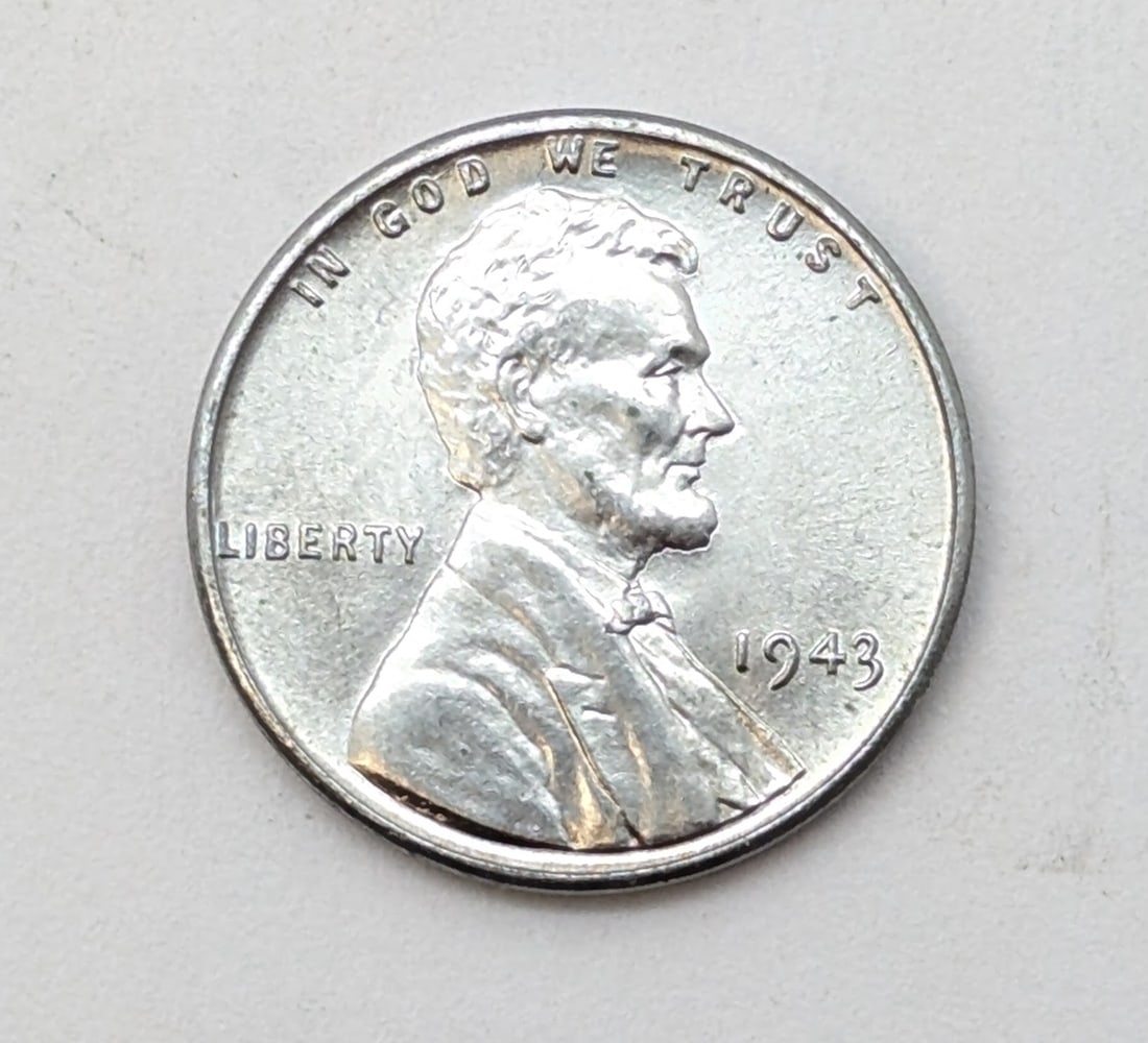 1943 Steel Lincoln Cent-Un circulated: Coin