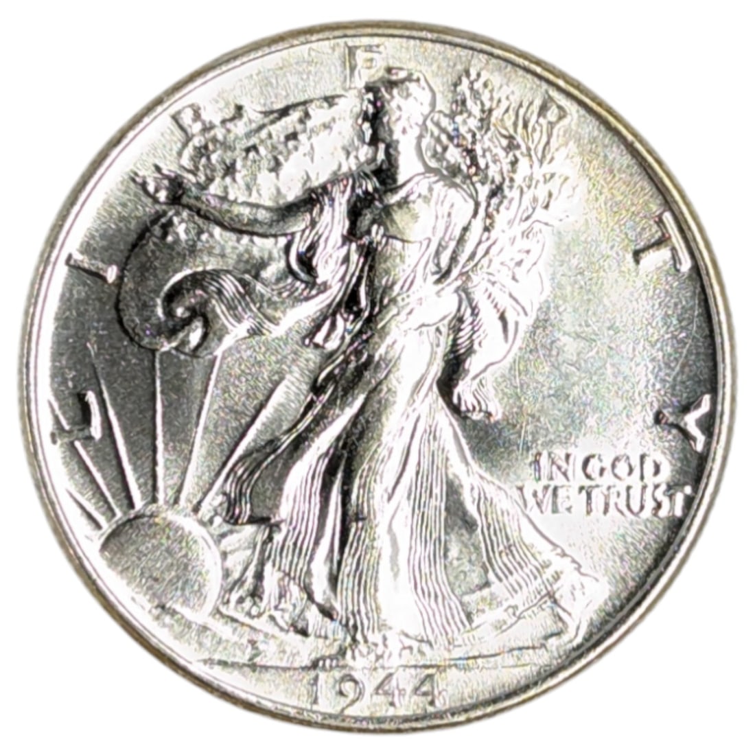 FEATURE 1944 Silver Walking Liberty Half Dollar - Uncirculated MS (1 of 2)