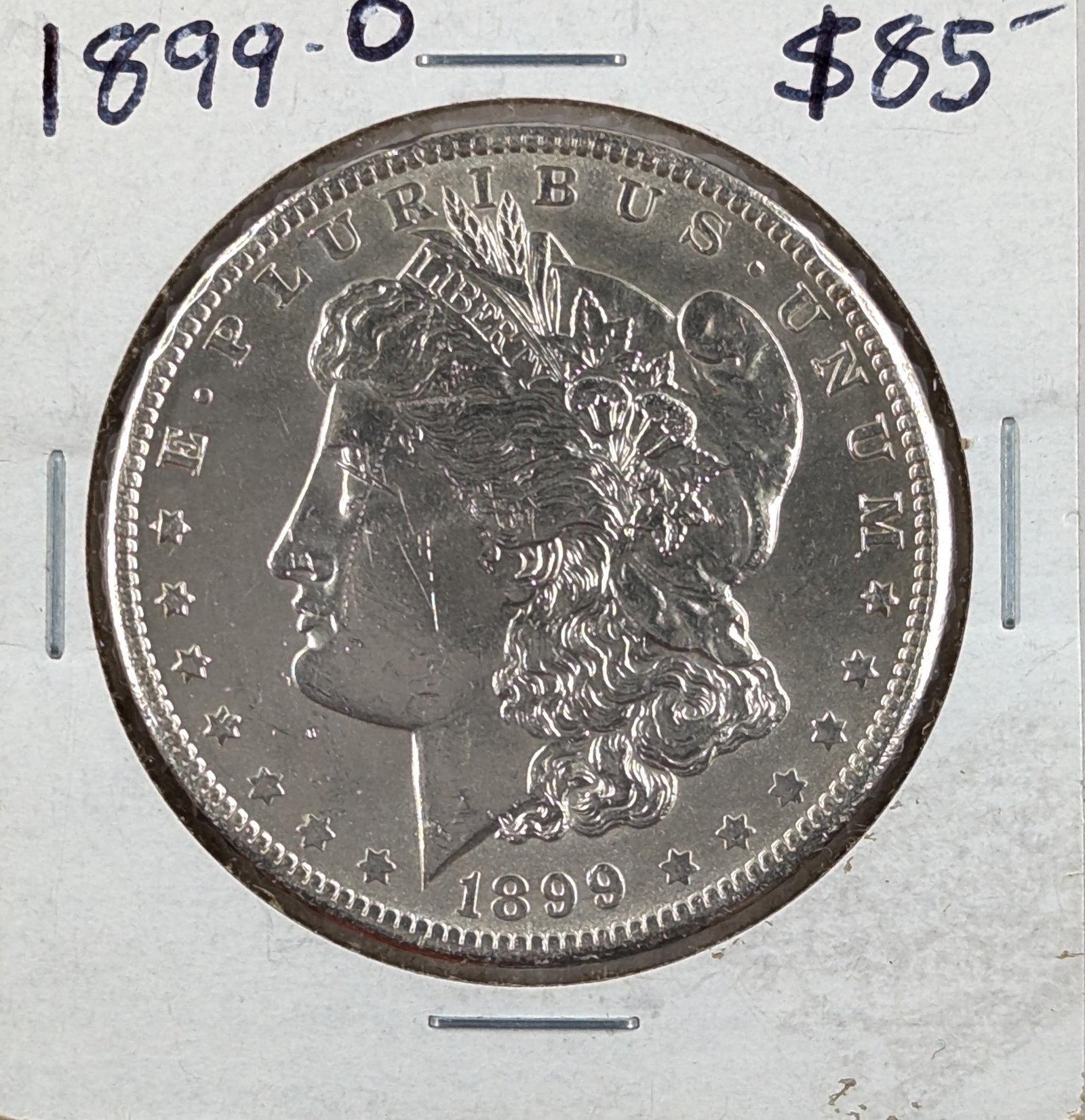 1899-O Morgan Silver Dollar: Silver