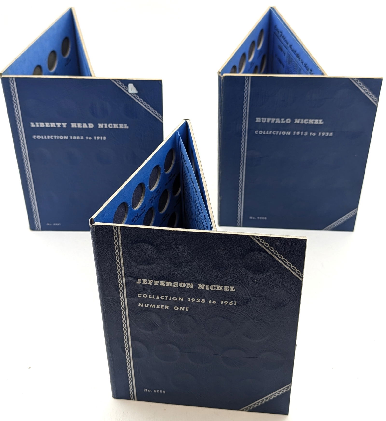 Lot of 3 Empty Coin Books - Liberty Head, Buffalo & Jefferson Nickels (1 of 3)