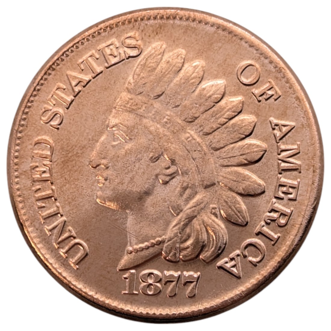 1 Ounce Fine .999 Copper Round - 1877: Copper