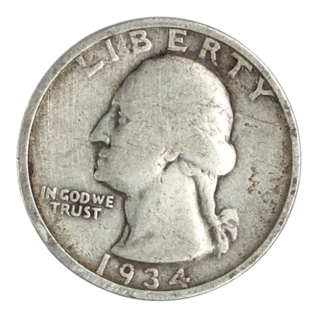 1934 Silver Washington Quarter (1 of 2)