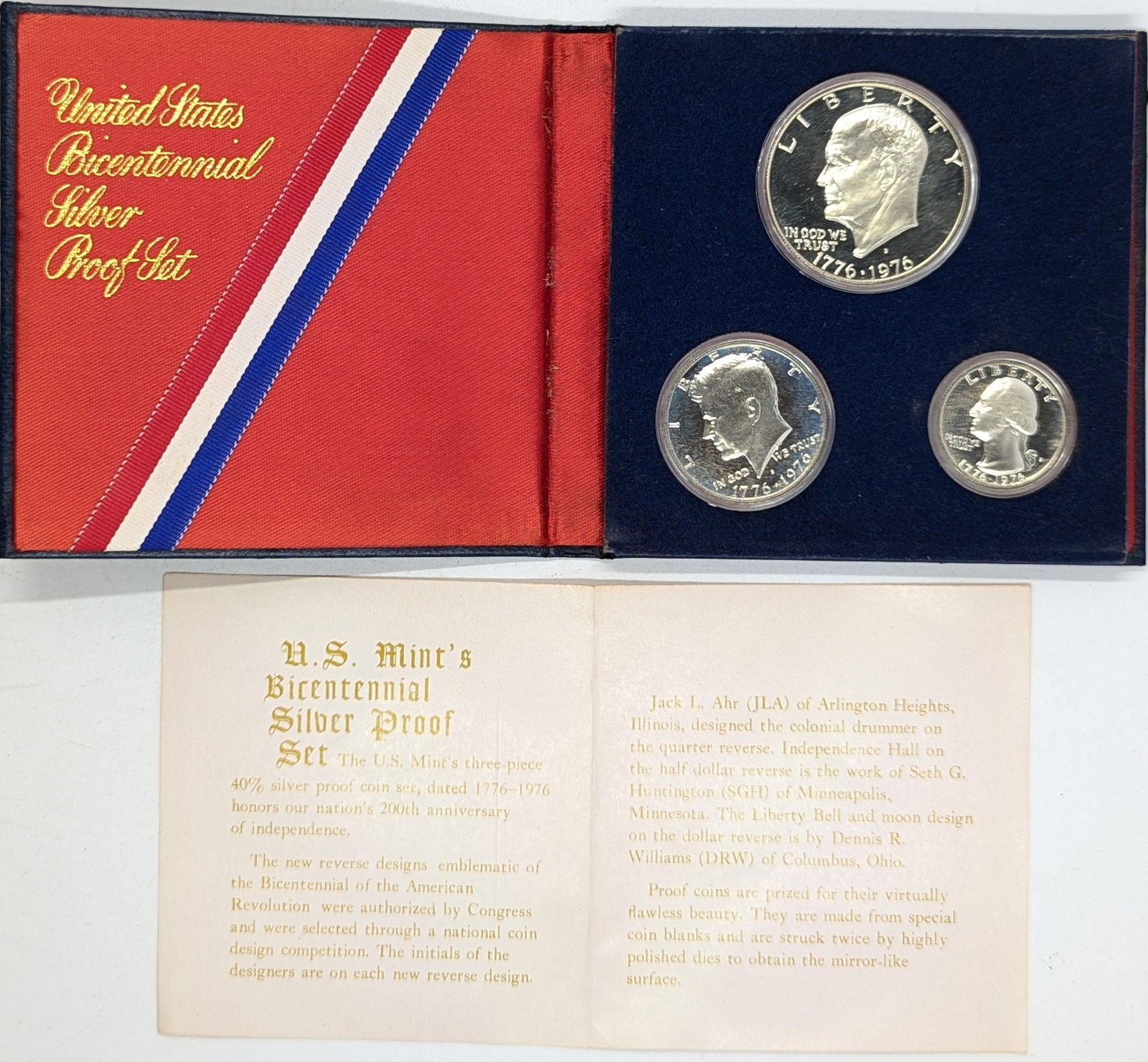 1976 US Mint Bicentennial Silver Proof 3-Coin Set (1 of 2)