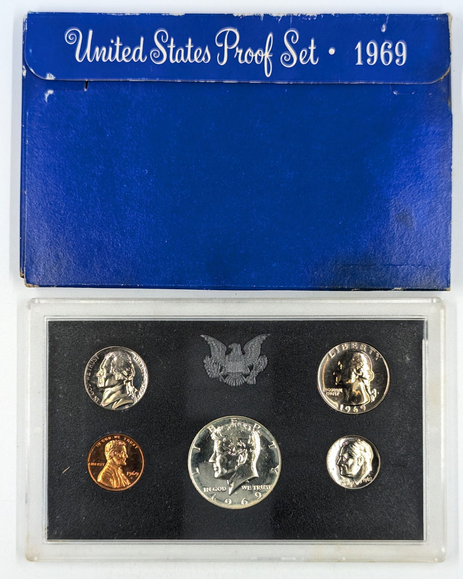 1969 Silver US Mint Proof Set - w/ 40% Silver Kennedy (1 of 2)