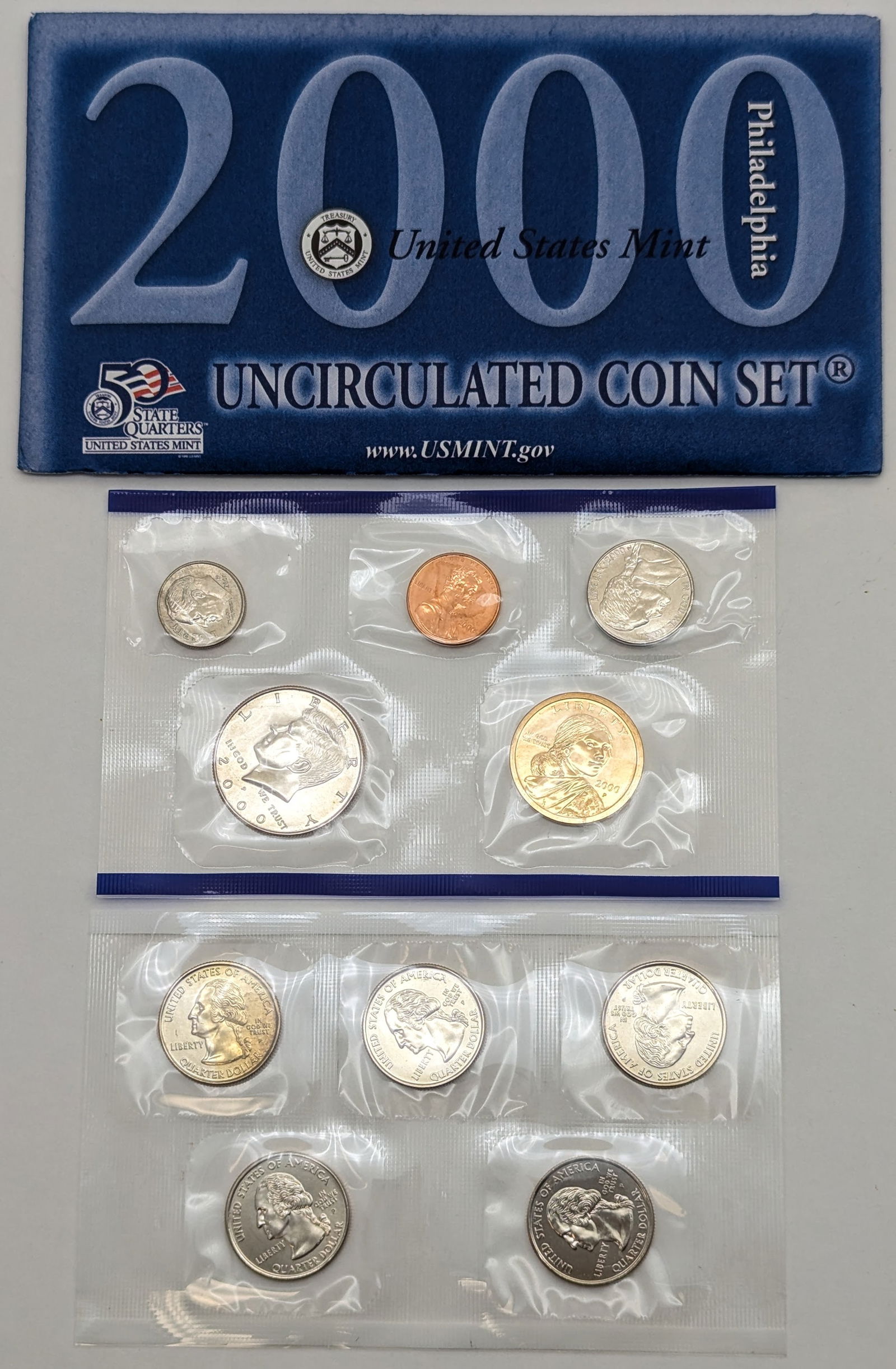 2000 US Mint Uncirculated Coin Set (1 of 2)