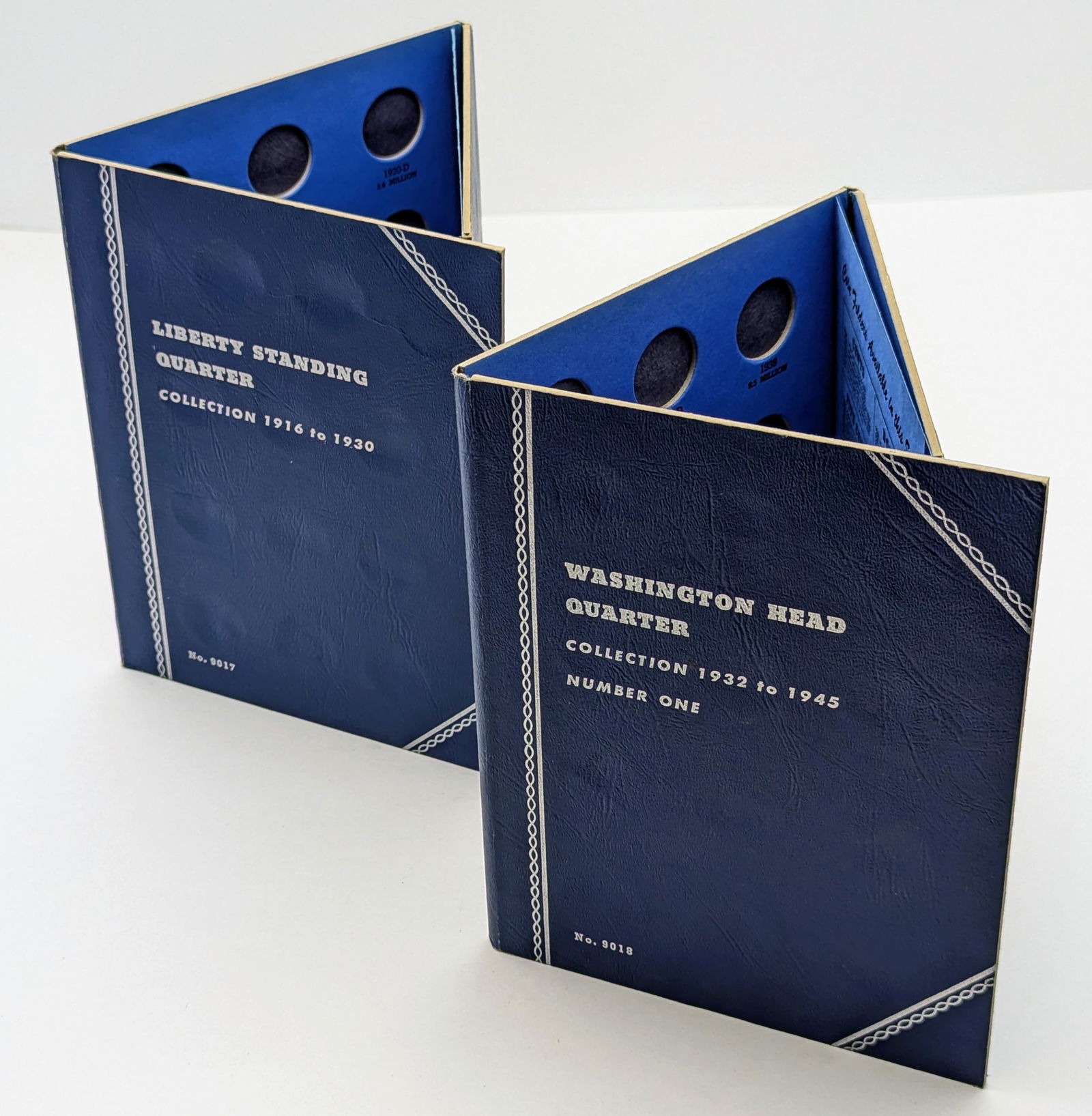 Lot of 2 Empty Whitman Coin Books - Liberty Standing Quarter & Washington Head Quarter (1 of 3)