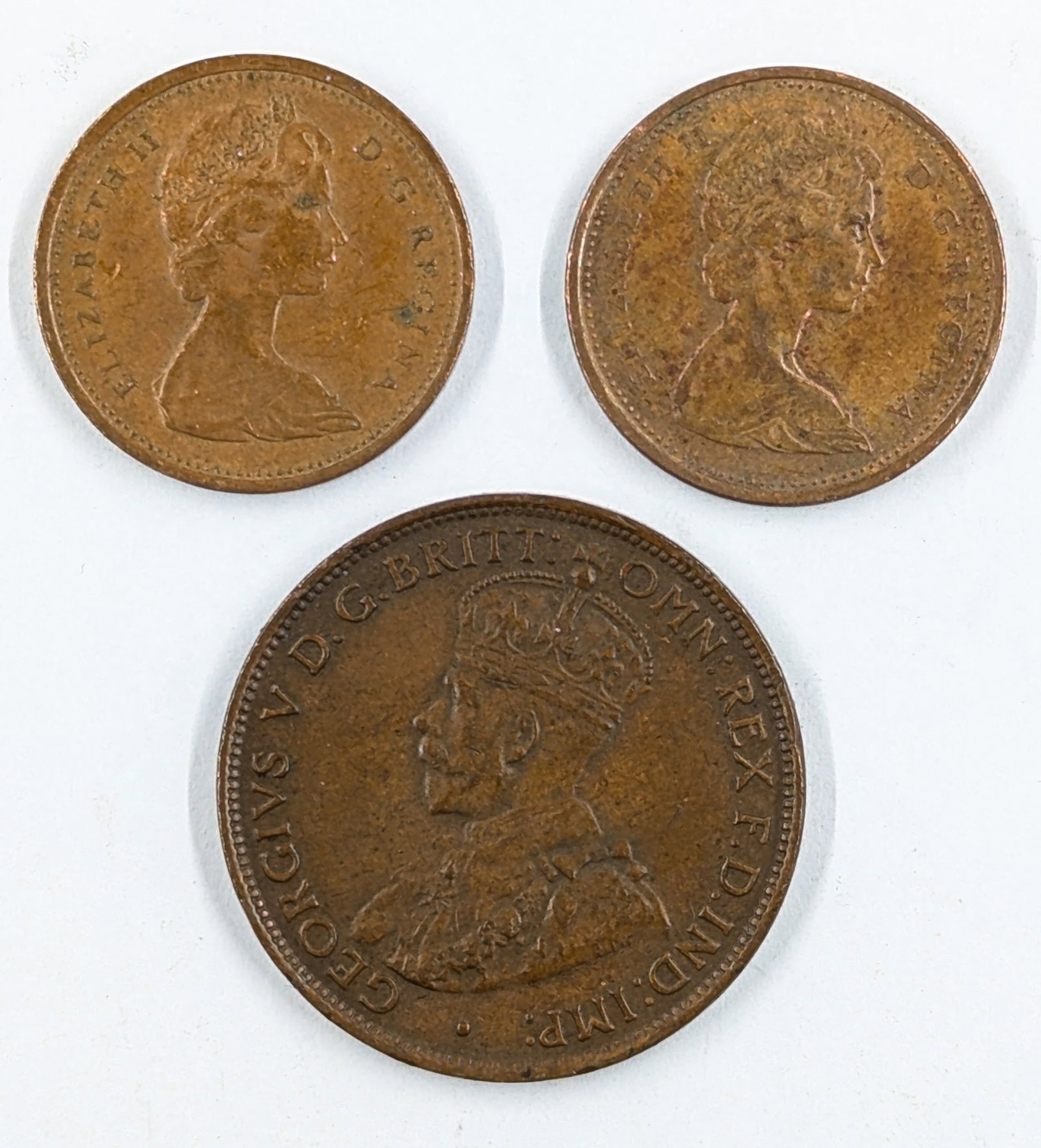 Lot of 3 British and Australian Coins: Coin