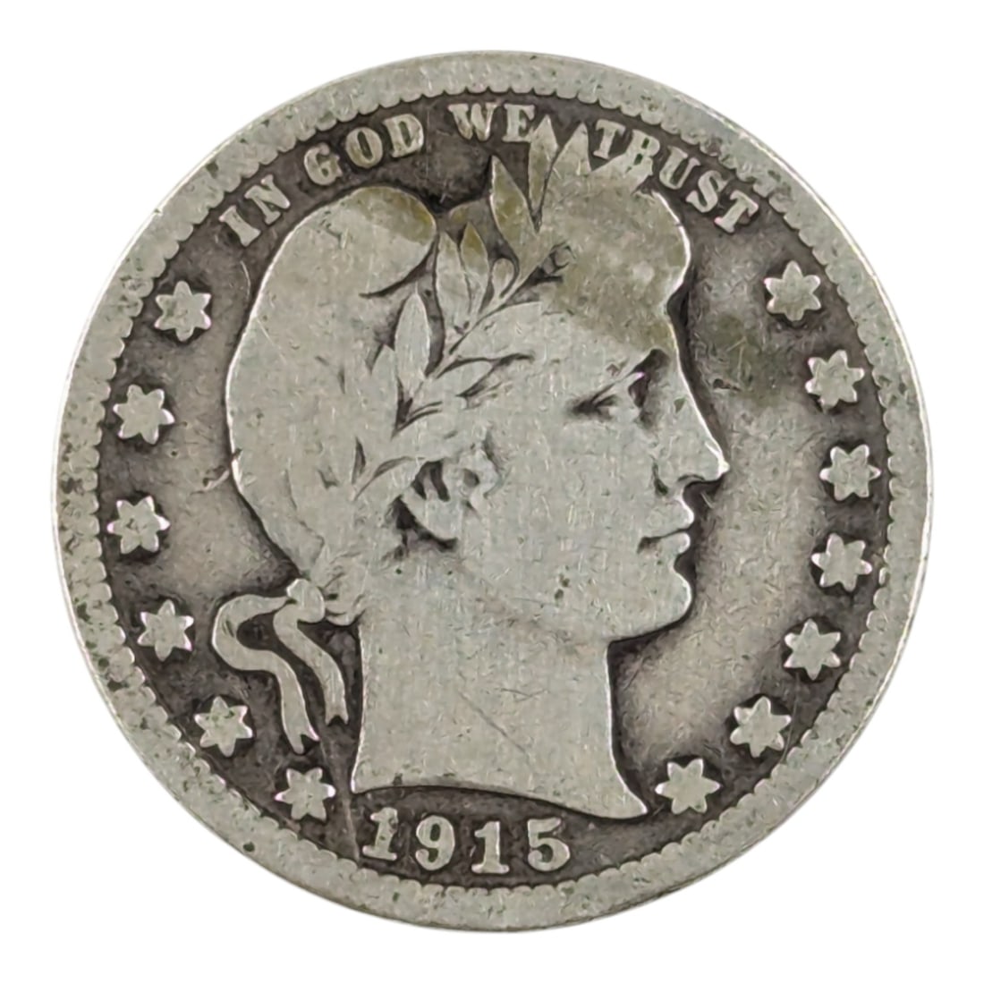 1915-D Silver Barber Quarter (1 of 2)