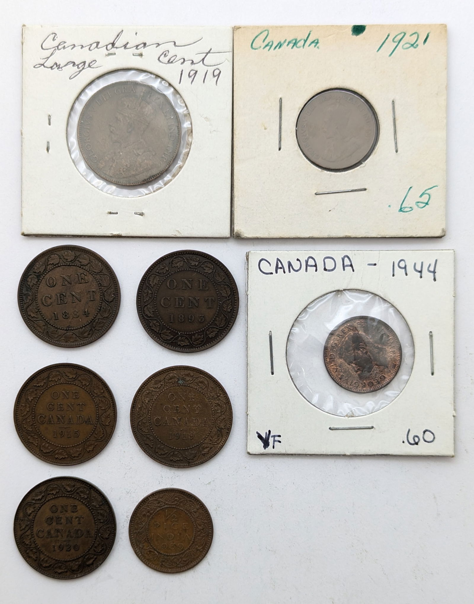 Lot of 9 Canadian Coins- Various Dates (1 of 2)