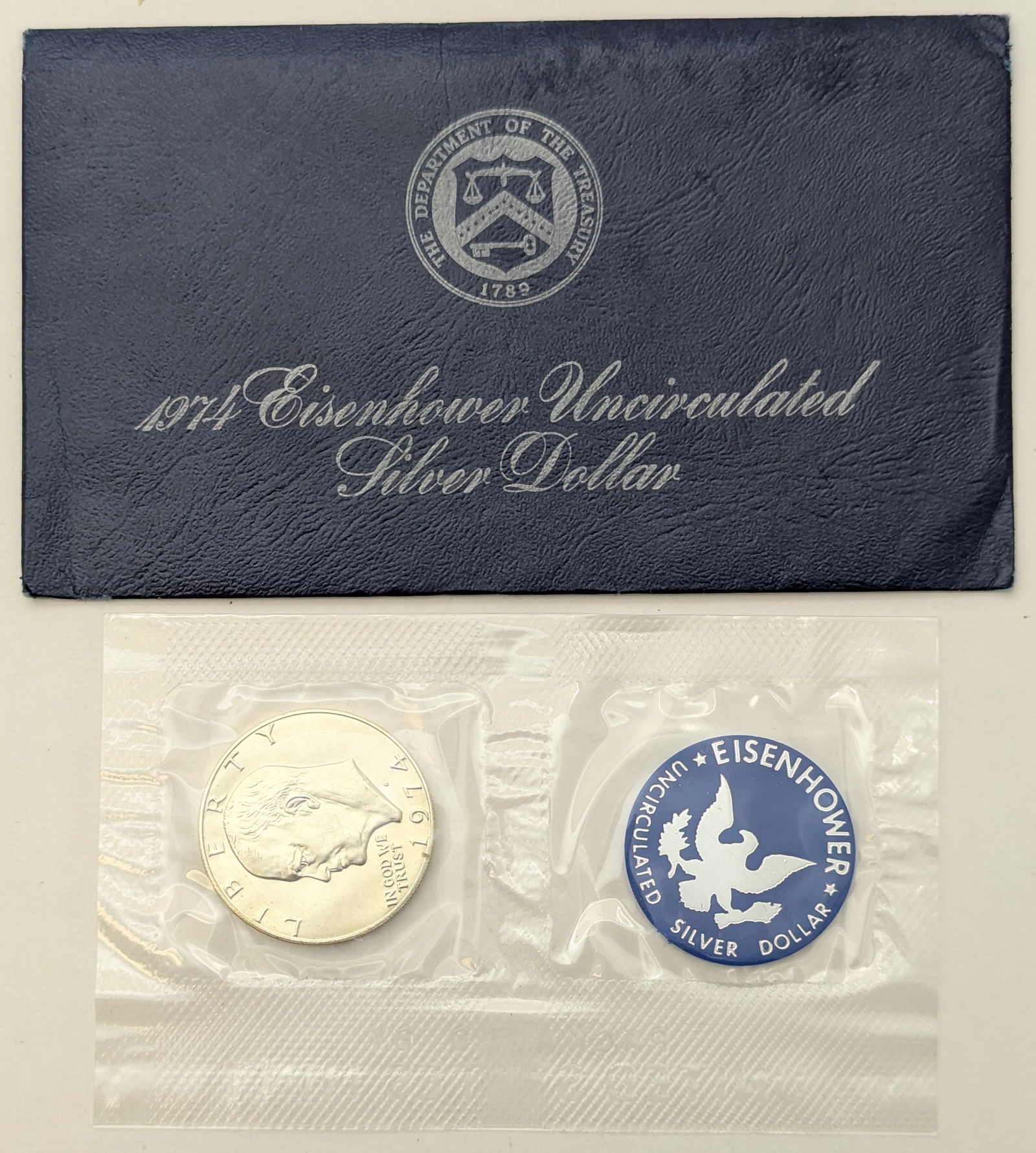 1974 Eisenhower " Ike" Uncirculated Silver Dollar (1 of 2)
