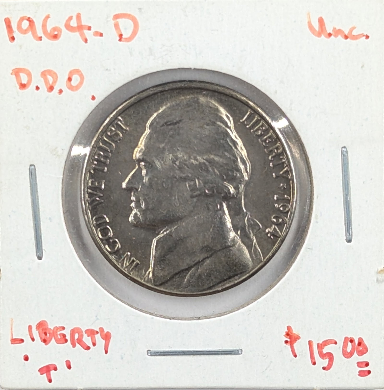 1964-D Jefferson Nickel - Uncirculated: Coin