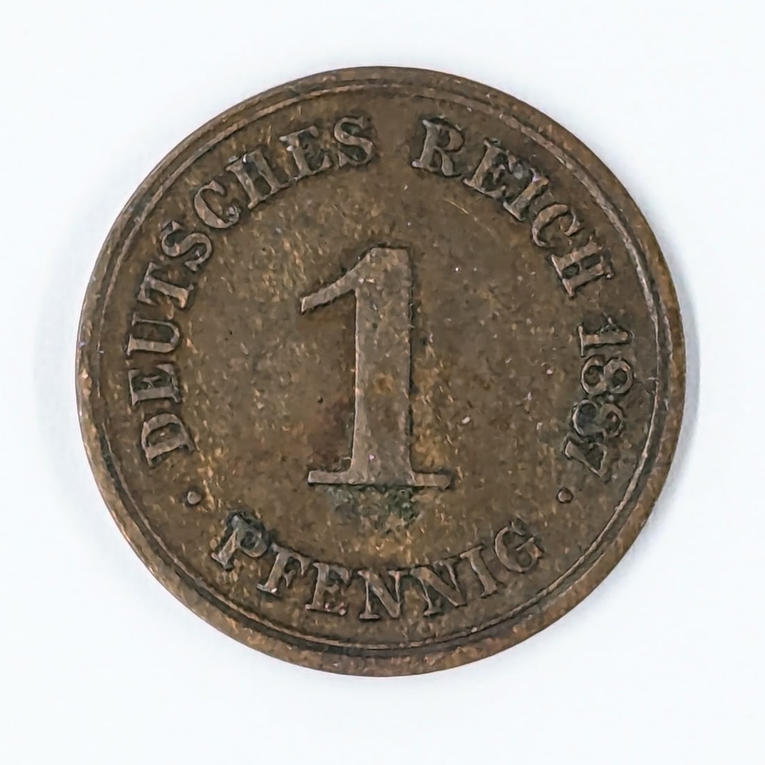 1887 Germany 1 Pfennig (1 of 2)
