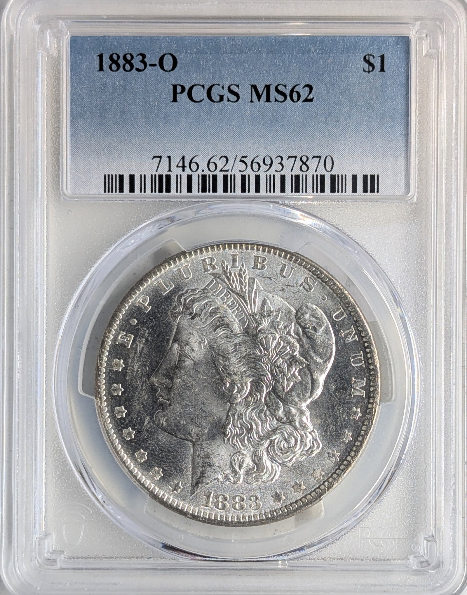 PCGS MS62 1883-O Morgan Silver Dollar (1 of 2)