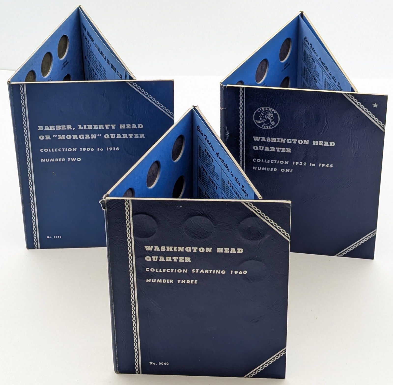 Lot of 3 Empty Quarter Collection Books - Barber & Washington (1 of 3)