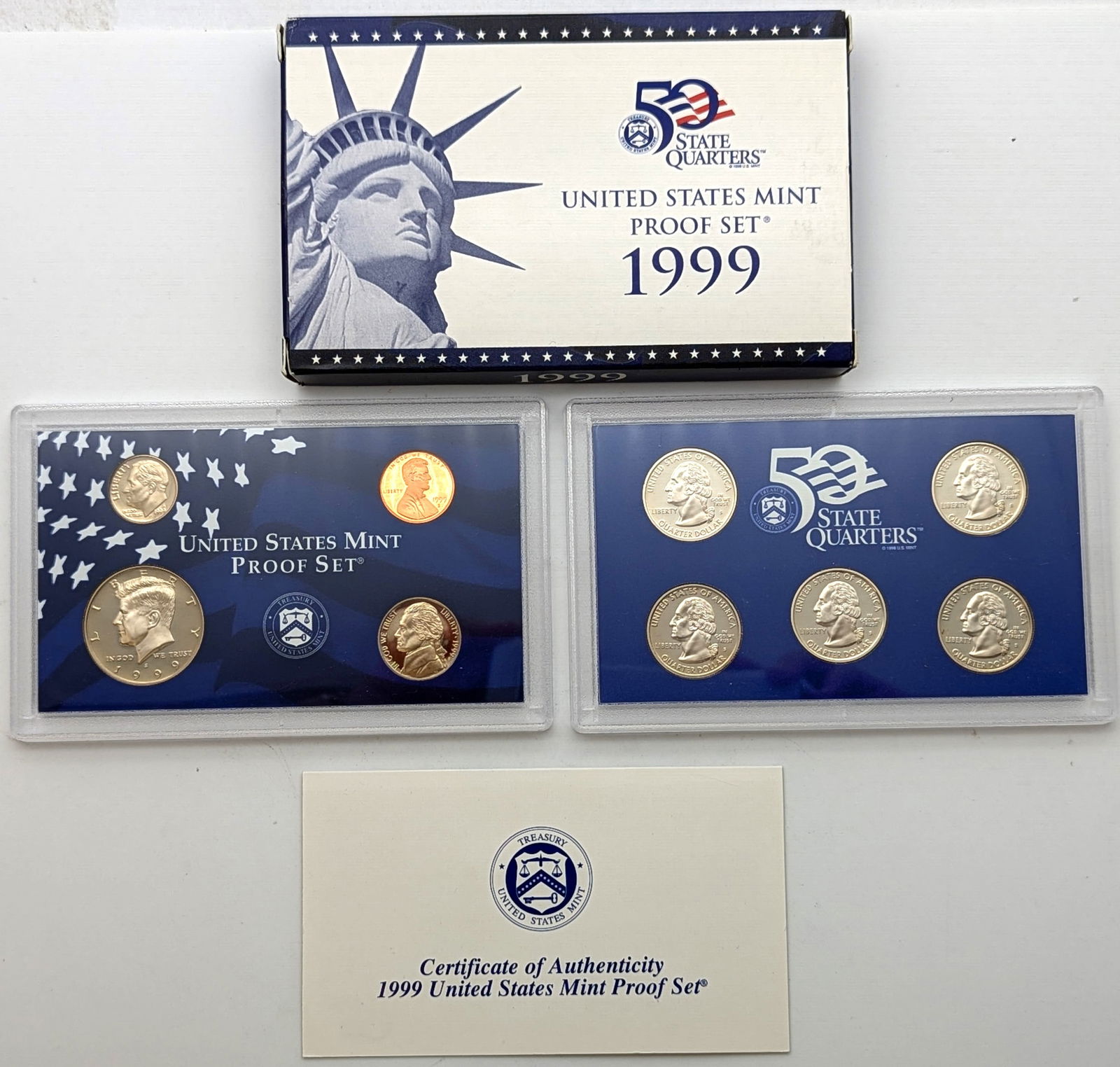 1999 US Mint Proof Set w/ COA (1 of 2)