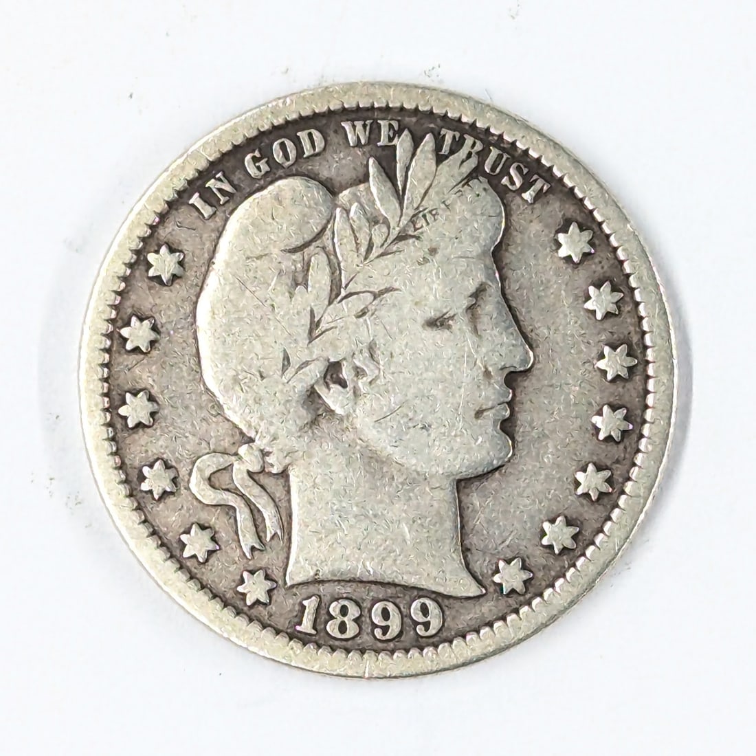 1899 Silver Barber Quarter (1 of 2)