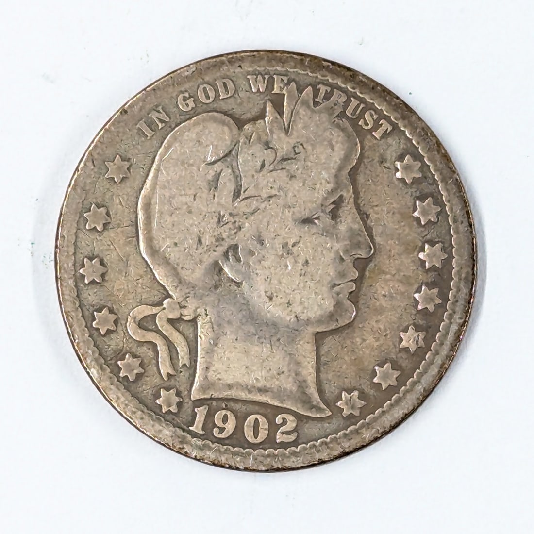 1902 Silver Barber Quarter (1 of 2)