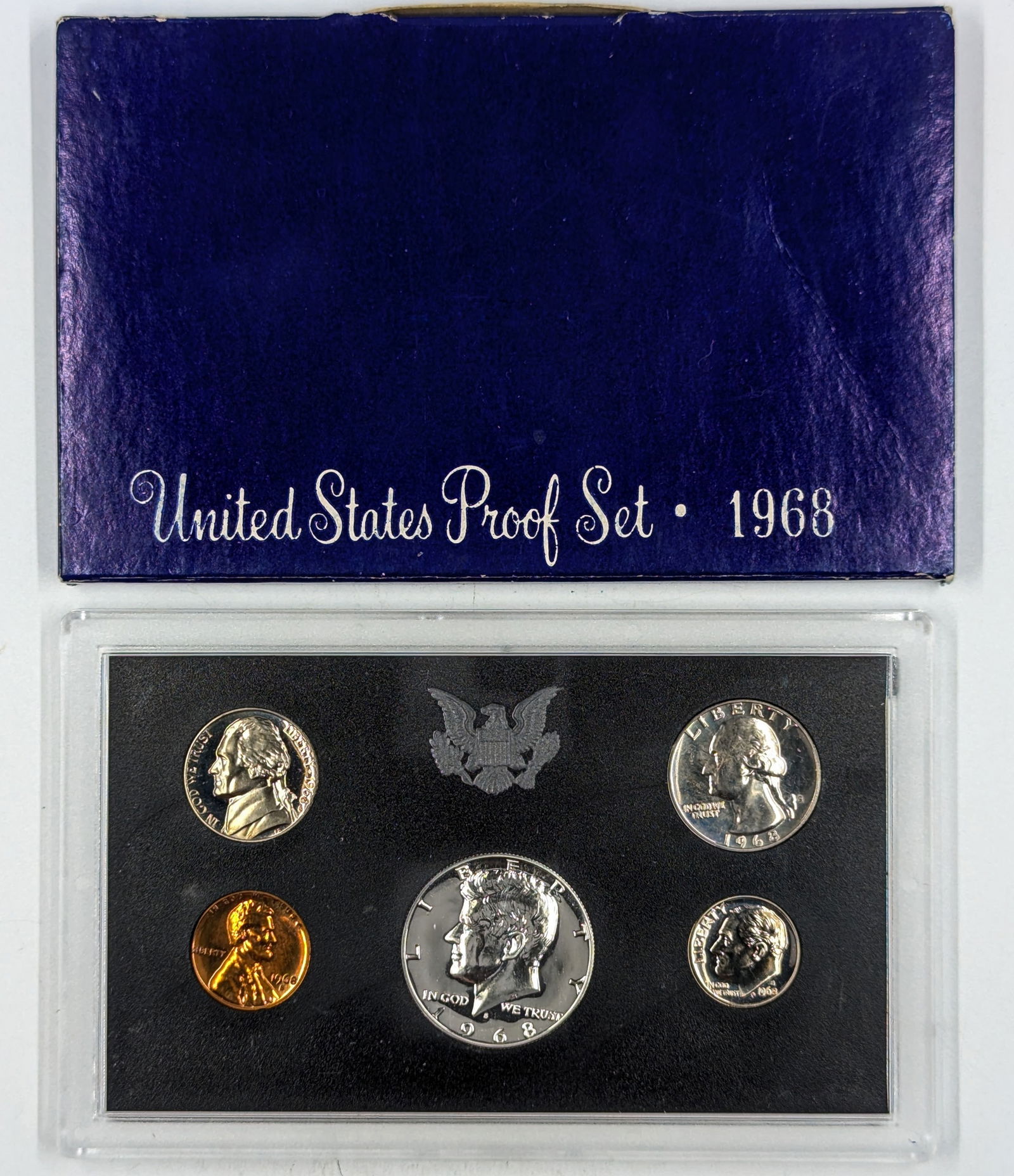 1968 US Mint Proof Set w/ Silver JFK Half (1 of 2)