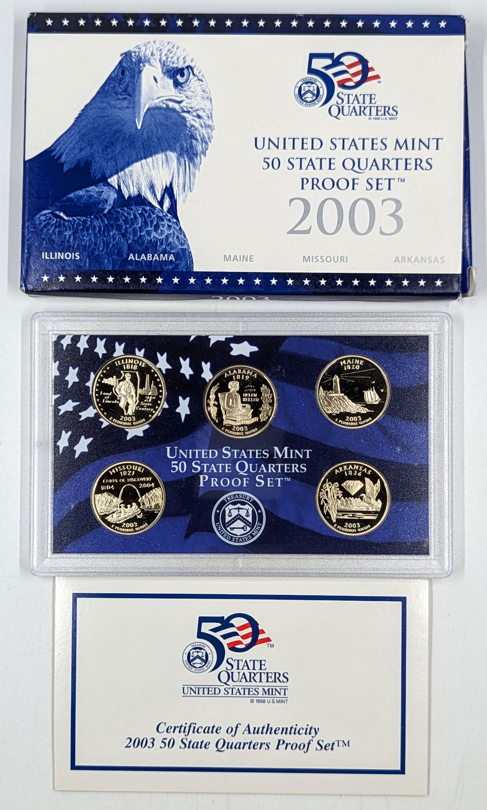 2003 US MInt 50 State Quarters Proof Set (1 of 2)