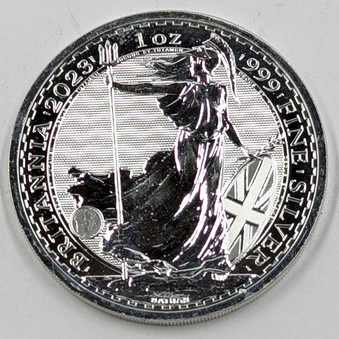 1 Ounce Fine .999 Silver Round-2023 Britannia: _