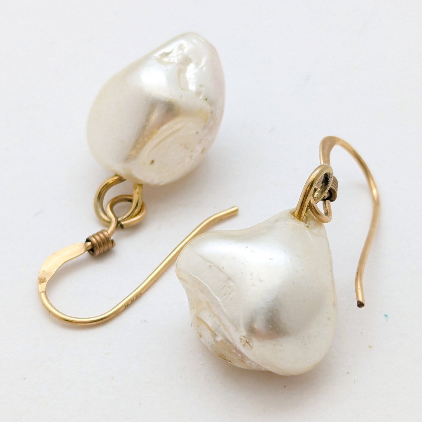 14K Gold filled Pearl Women's Earrings: Jewelry