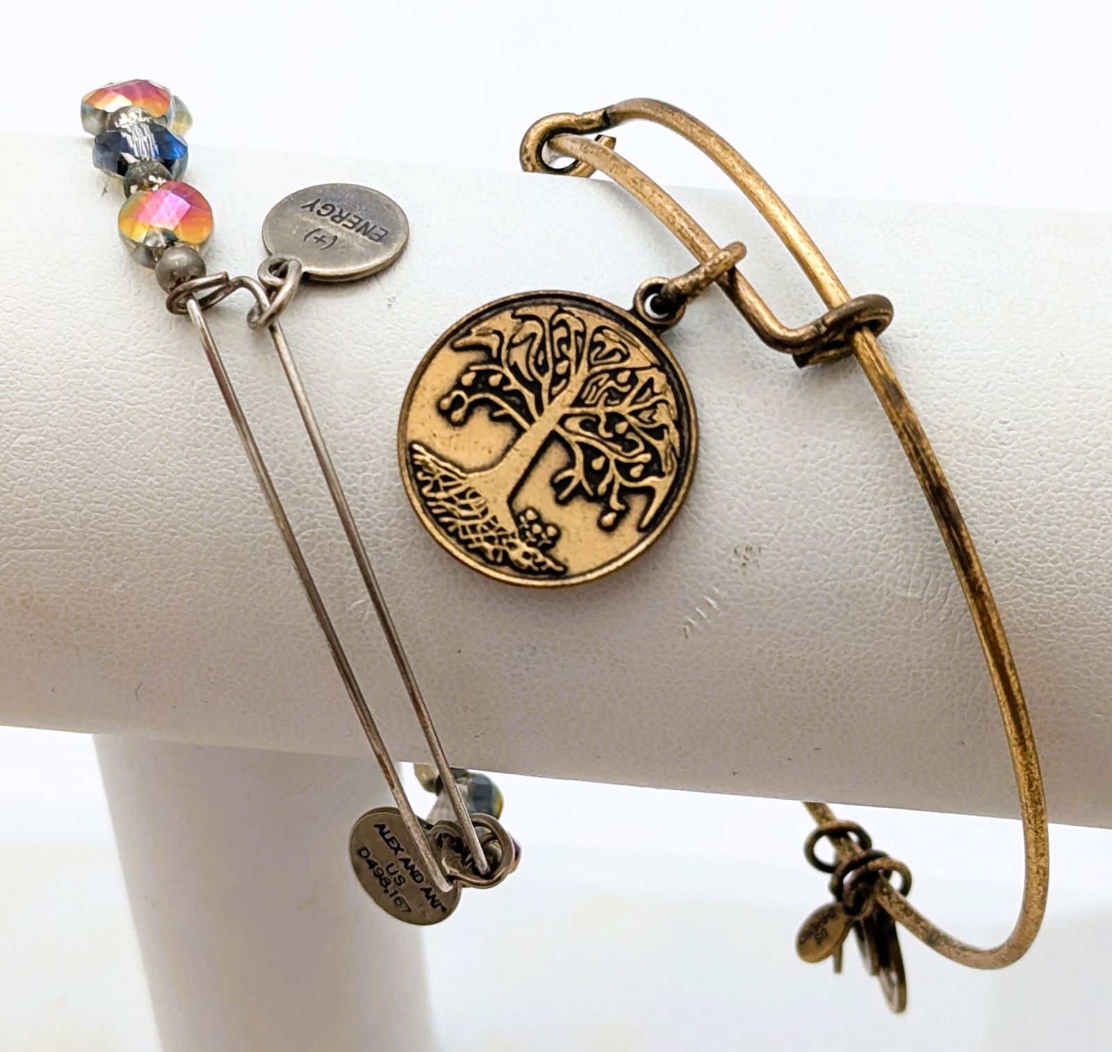 Lot of 2 Alex and Ani Women's Bangle Bracelets (1 of 7)