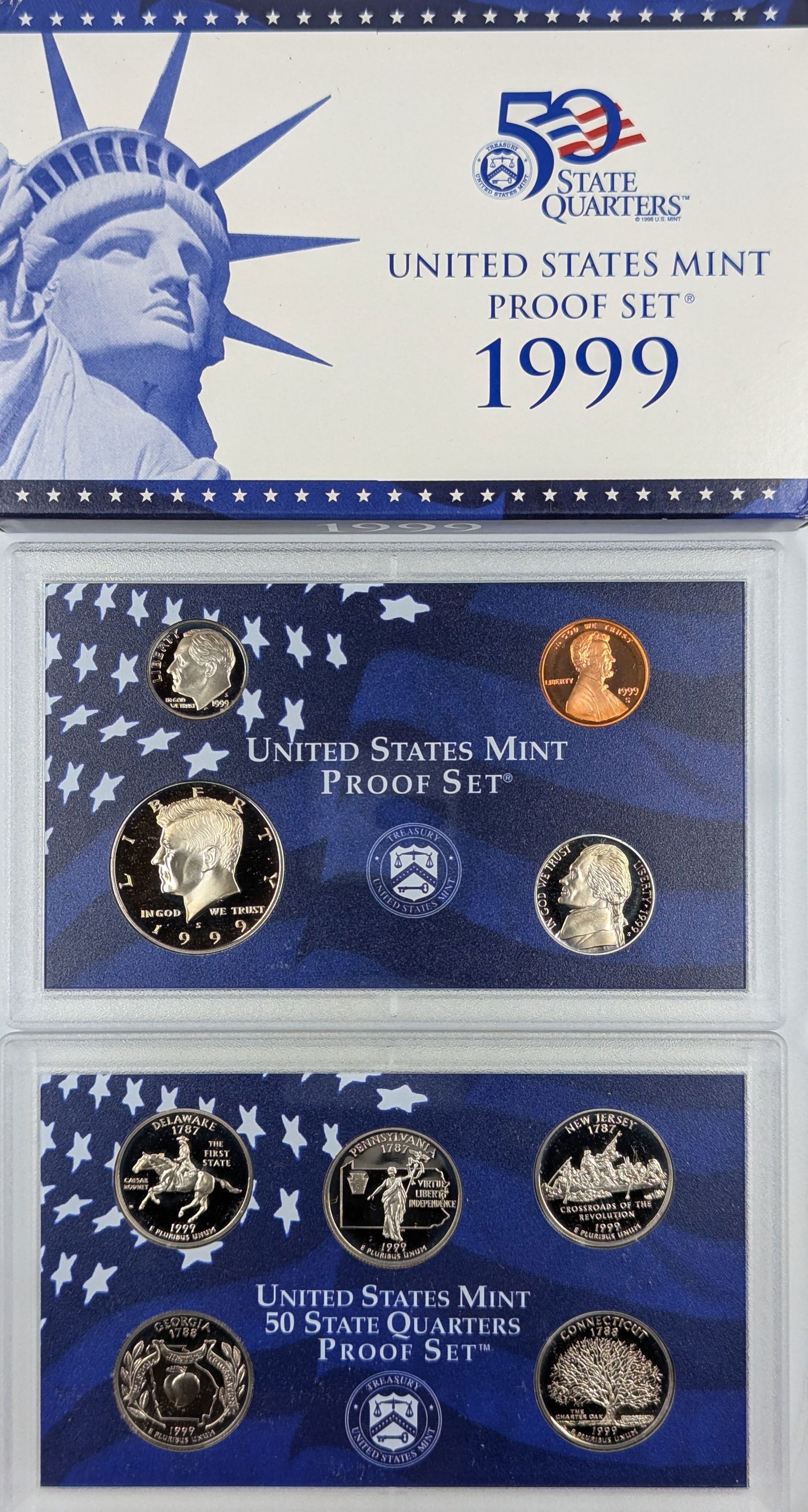 1999 US Mint Proof Set w/ COA (1 of 3)