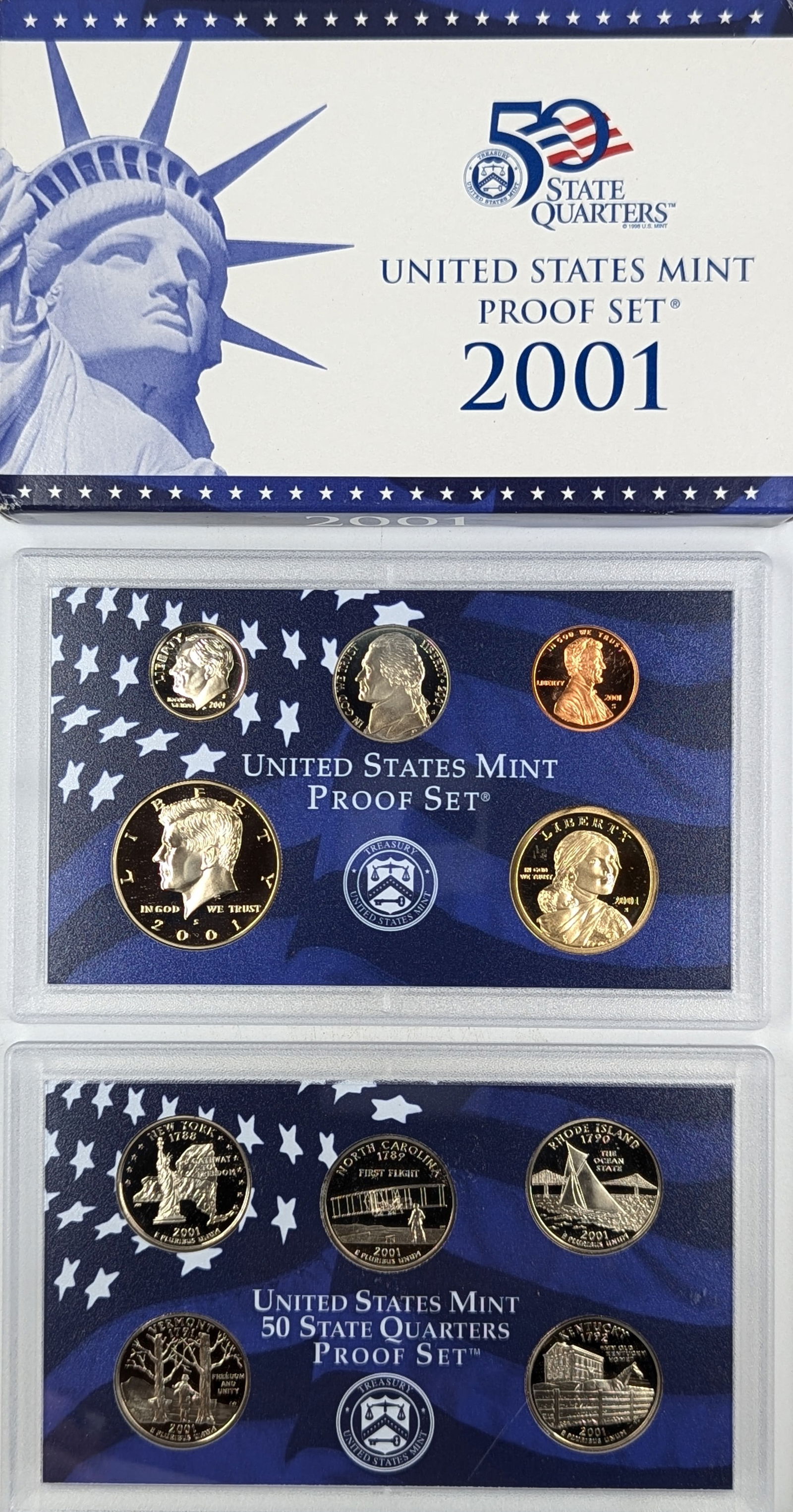 2001 US Mint Proof Set w/ COA (1 of 3)