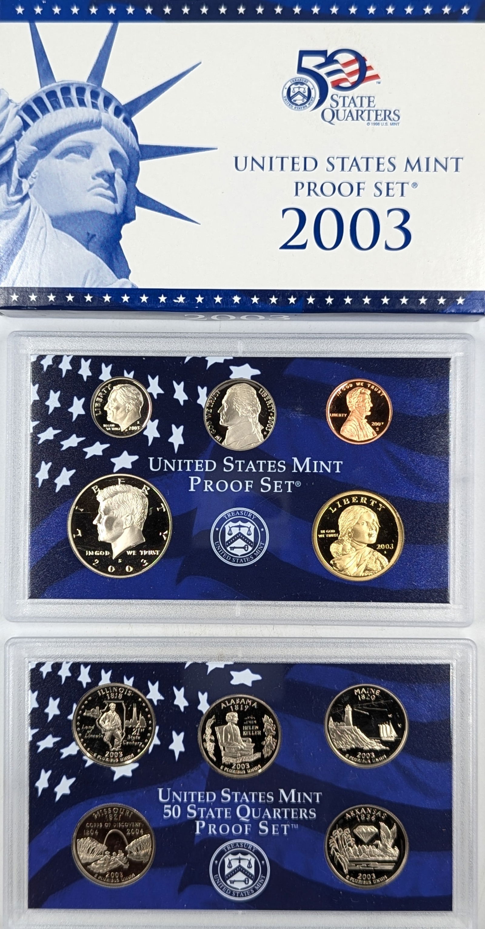 2003 US Mint Proof Set w/ COA (1 of 3)