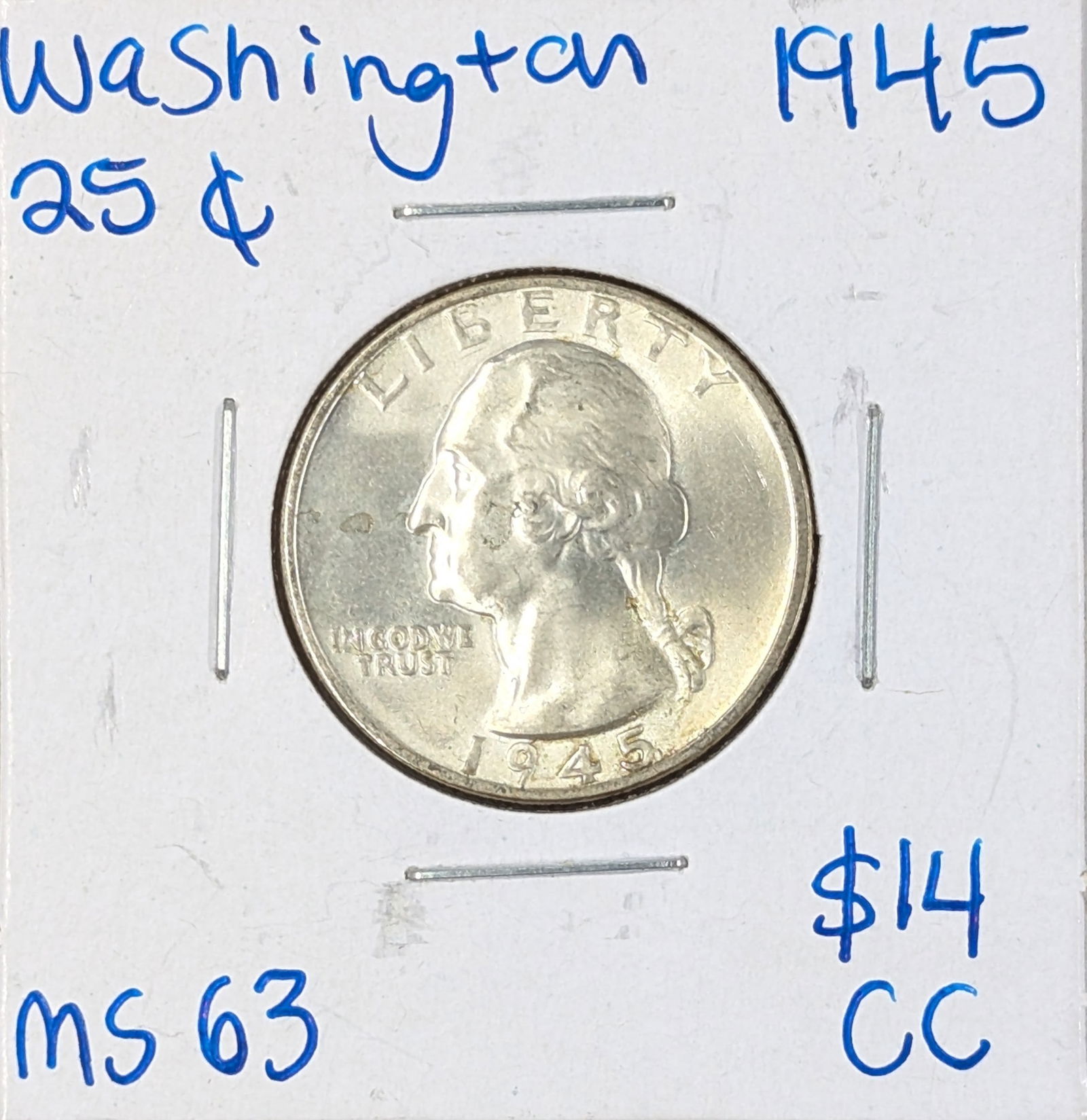 1945 Silver Washington Quarter - MS63 (1 of 2)