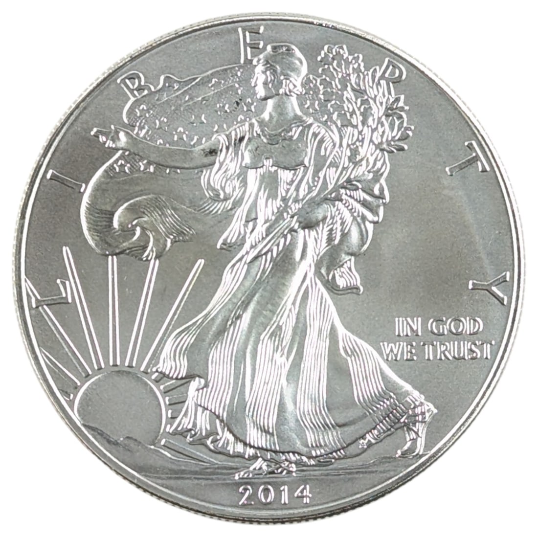 2014 American Silver Eagle Dollar: Silver