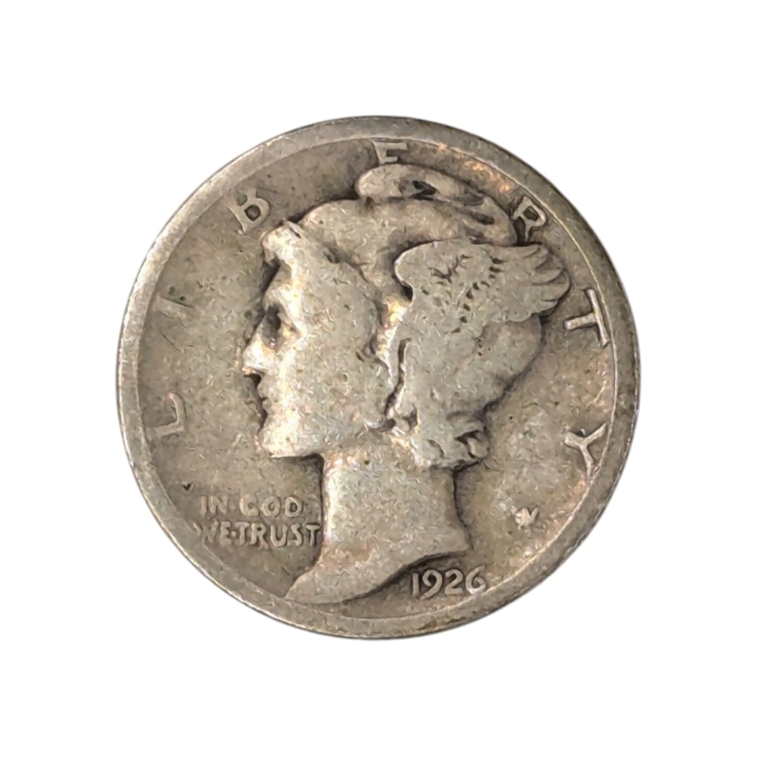 1926-D Silver Mercury Dime: Silver