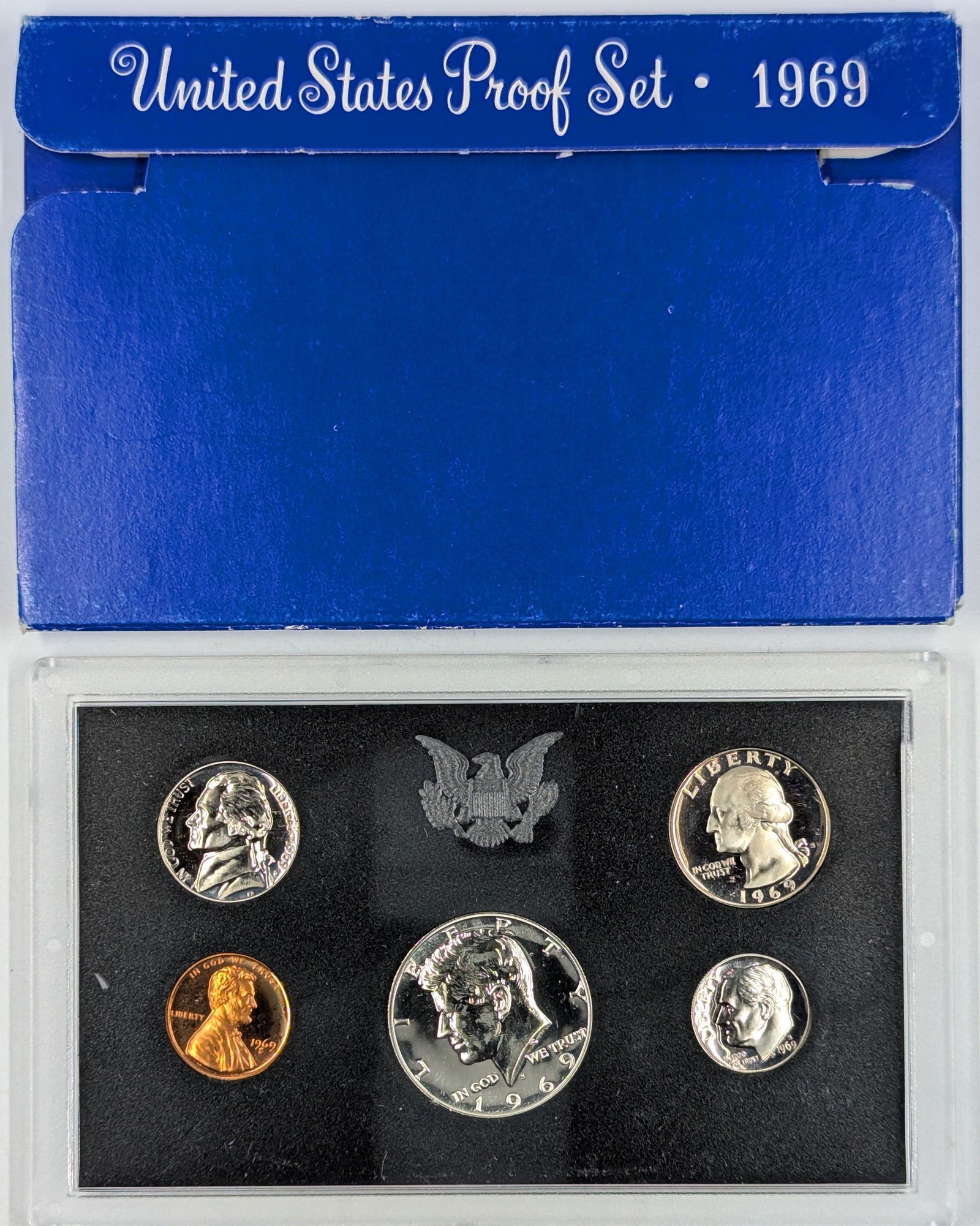 1969 US Mint Proof Set w/ Silver JFK Half (1 of 2)