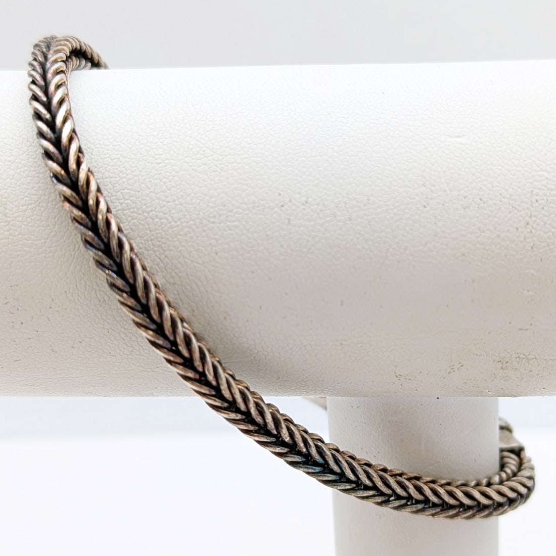 Sterling Silver Foxtail Chain Ladies Bracelet - 0.72oz (1 of 6)