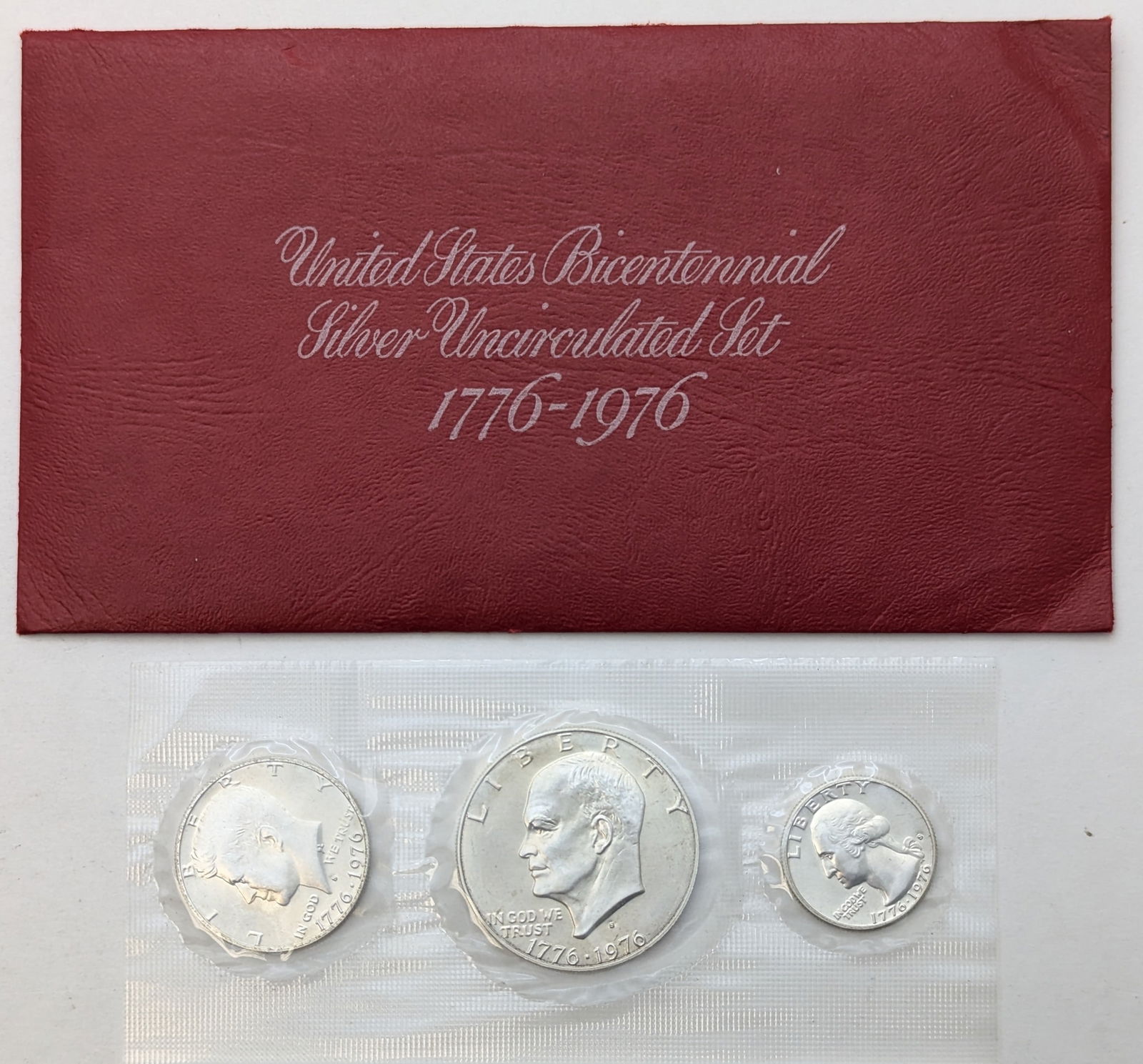 1976 US Mint Bicentennial Silver Uncirculated 3-Coin Set (1 of 2)