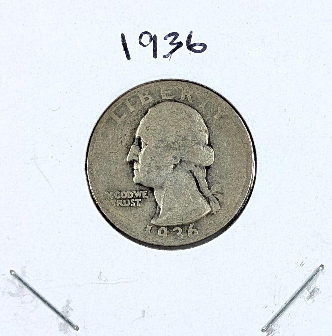 1936 Silver Washington Quarter (1 of 2)