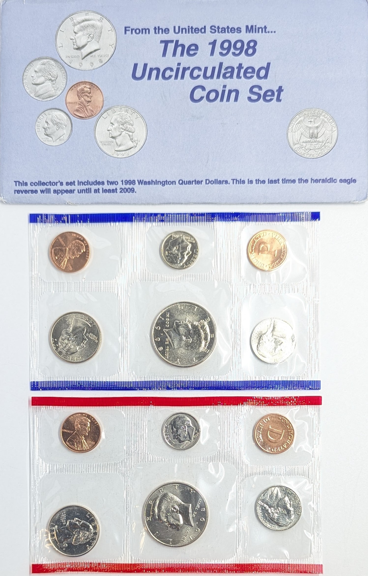 1998 US Mint Uncirculated Coin Set (1 of 2)