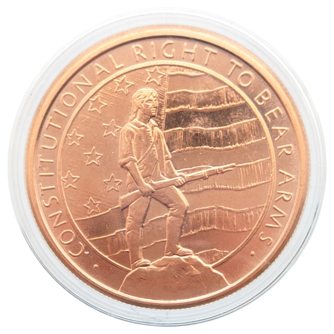 1 Ounce Fine .999 Copper Round - 2nd Amendment: Copper