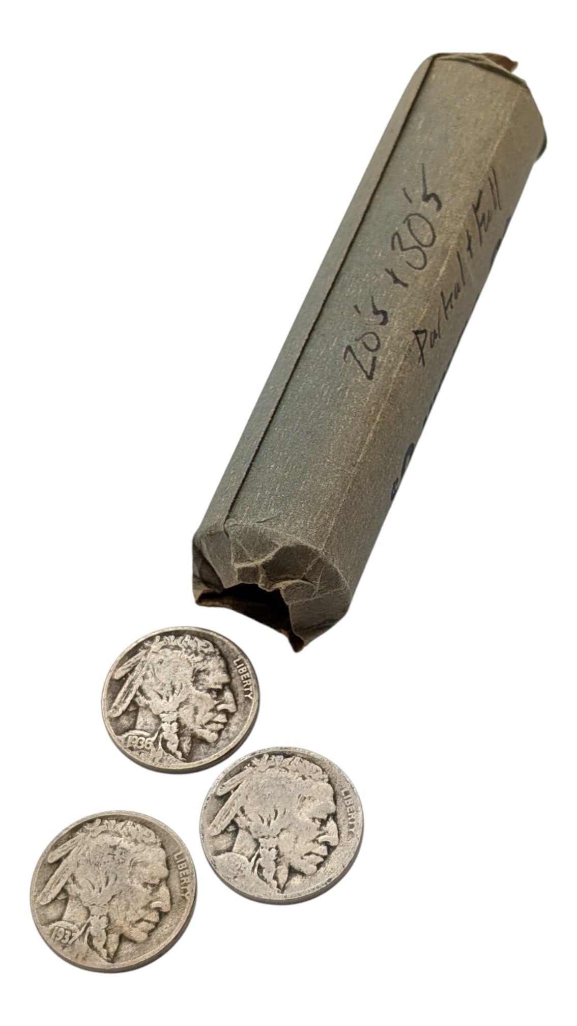 Roll of 40 Partial & Full Date Buffalo Head Nickels - 1920s-1930s (1 of 3)