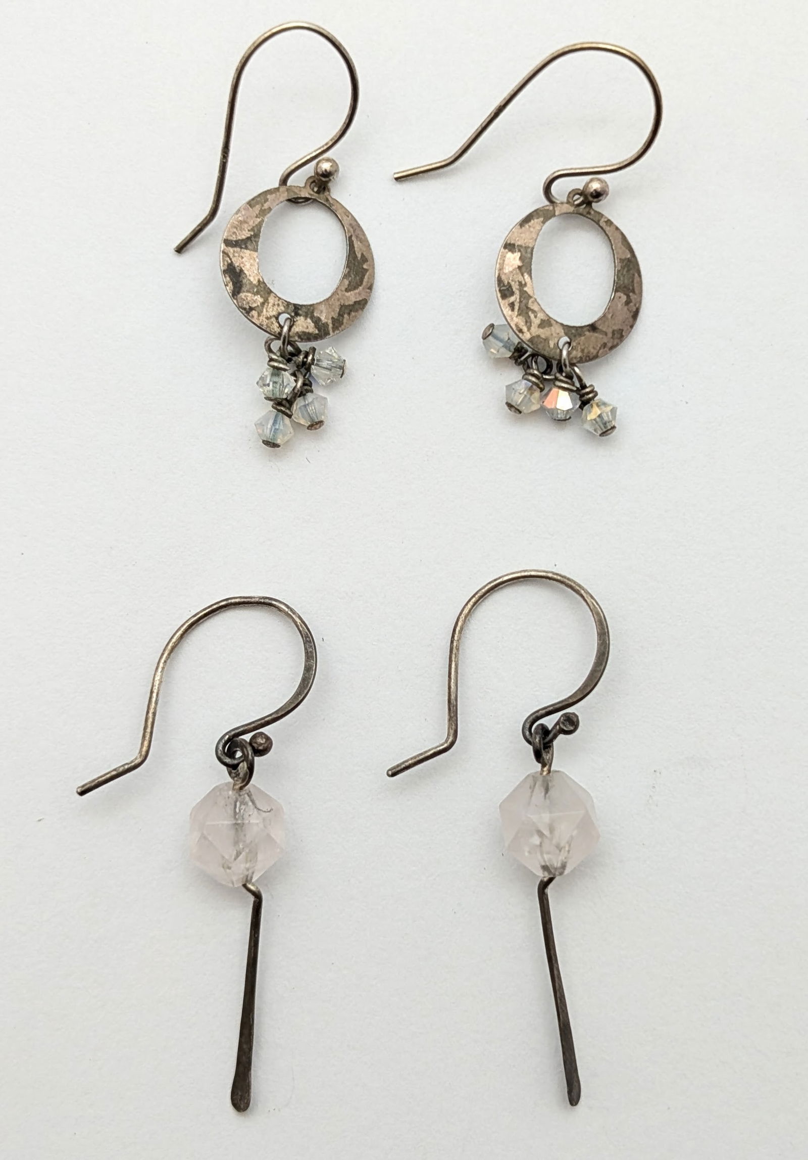 Lot of 2 Sterling Silver Ladies Earrings (1 of 4)