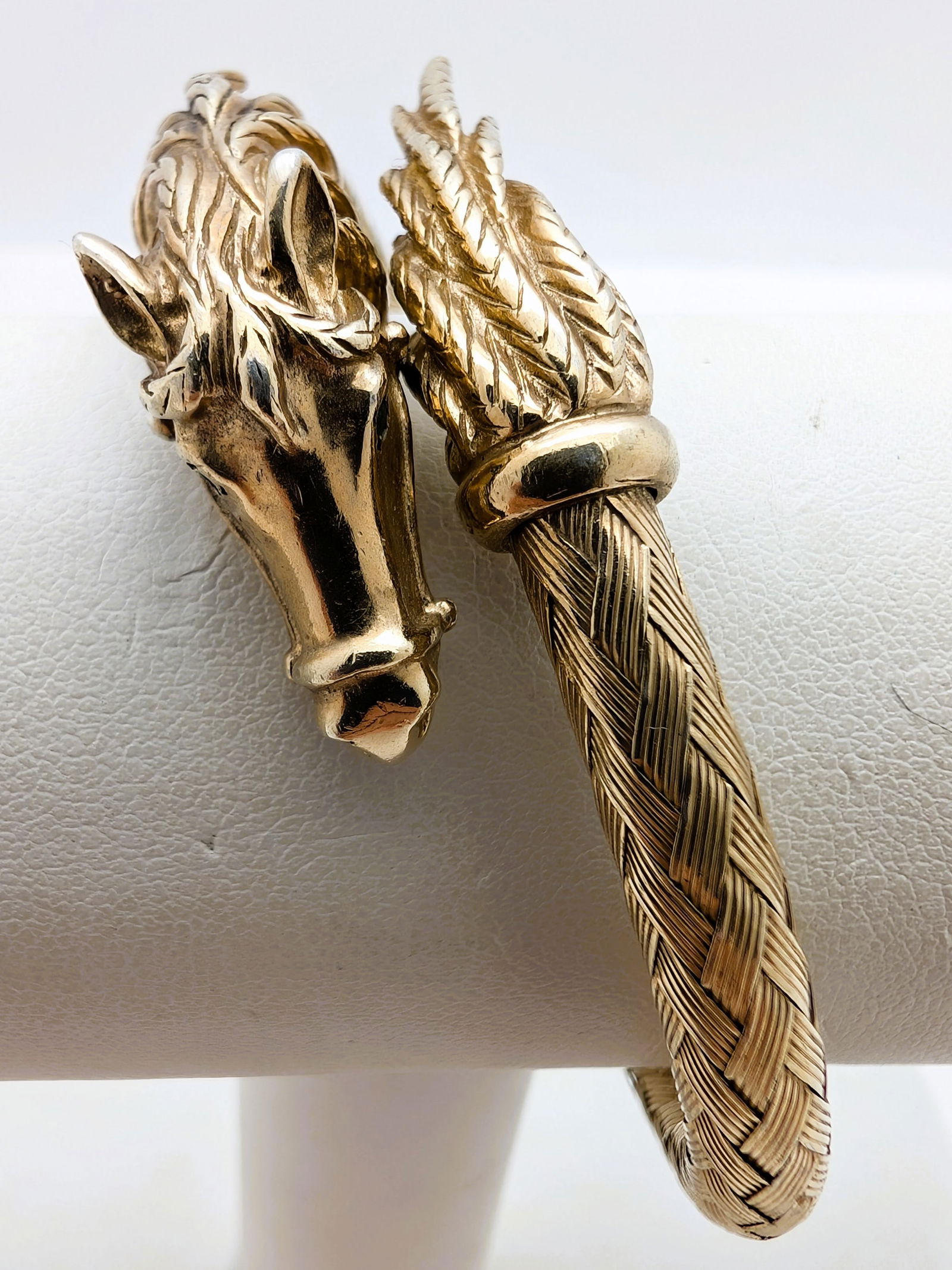 Italian Sterling Silver Horse Ladies Bangle Bracelet (1 of 6)