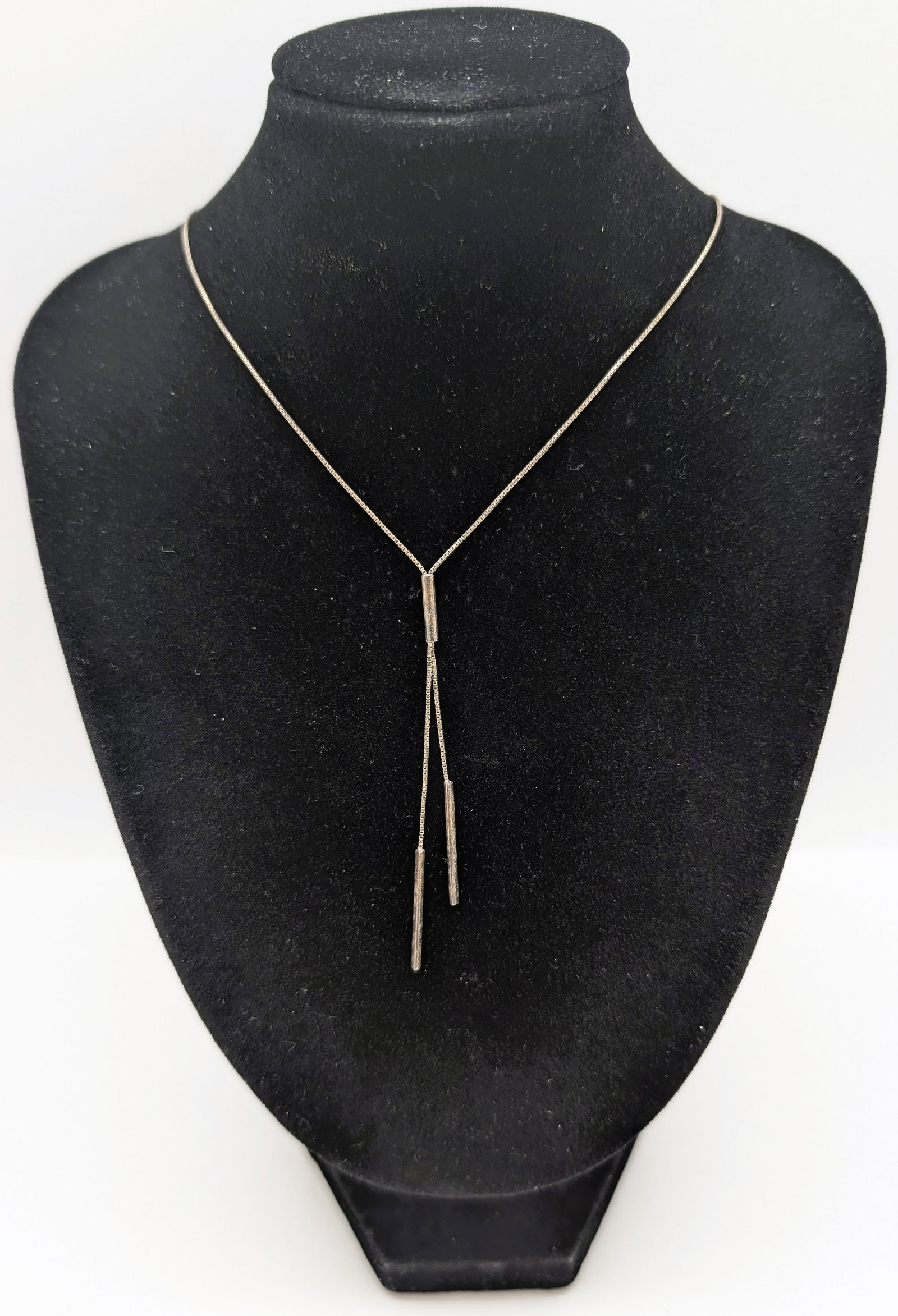 Silver tone Ladies Y Necklace by Stella and Dot: Length: 14in