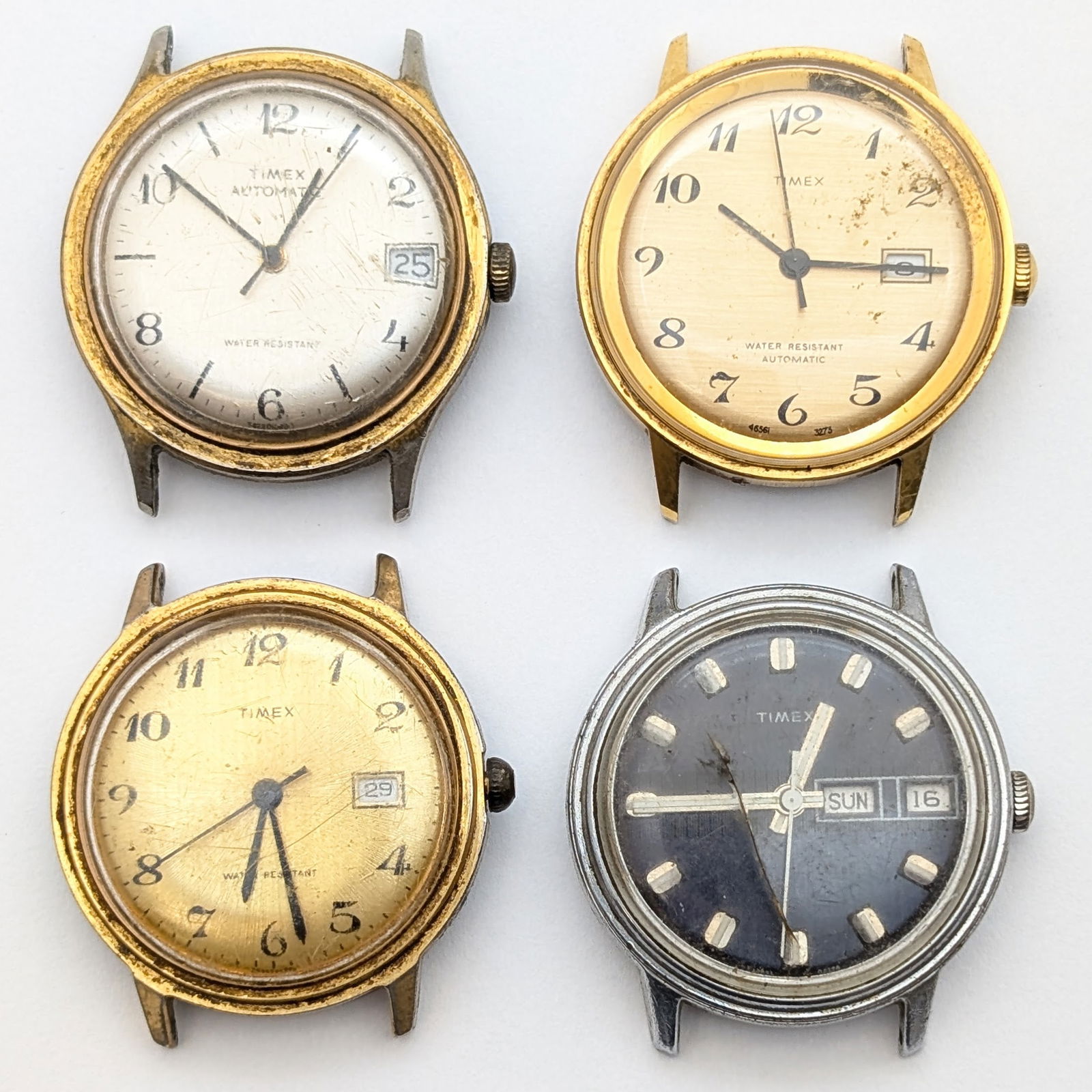 Lot of 4 Vintage Timex Watch Faces (1 of 4)