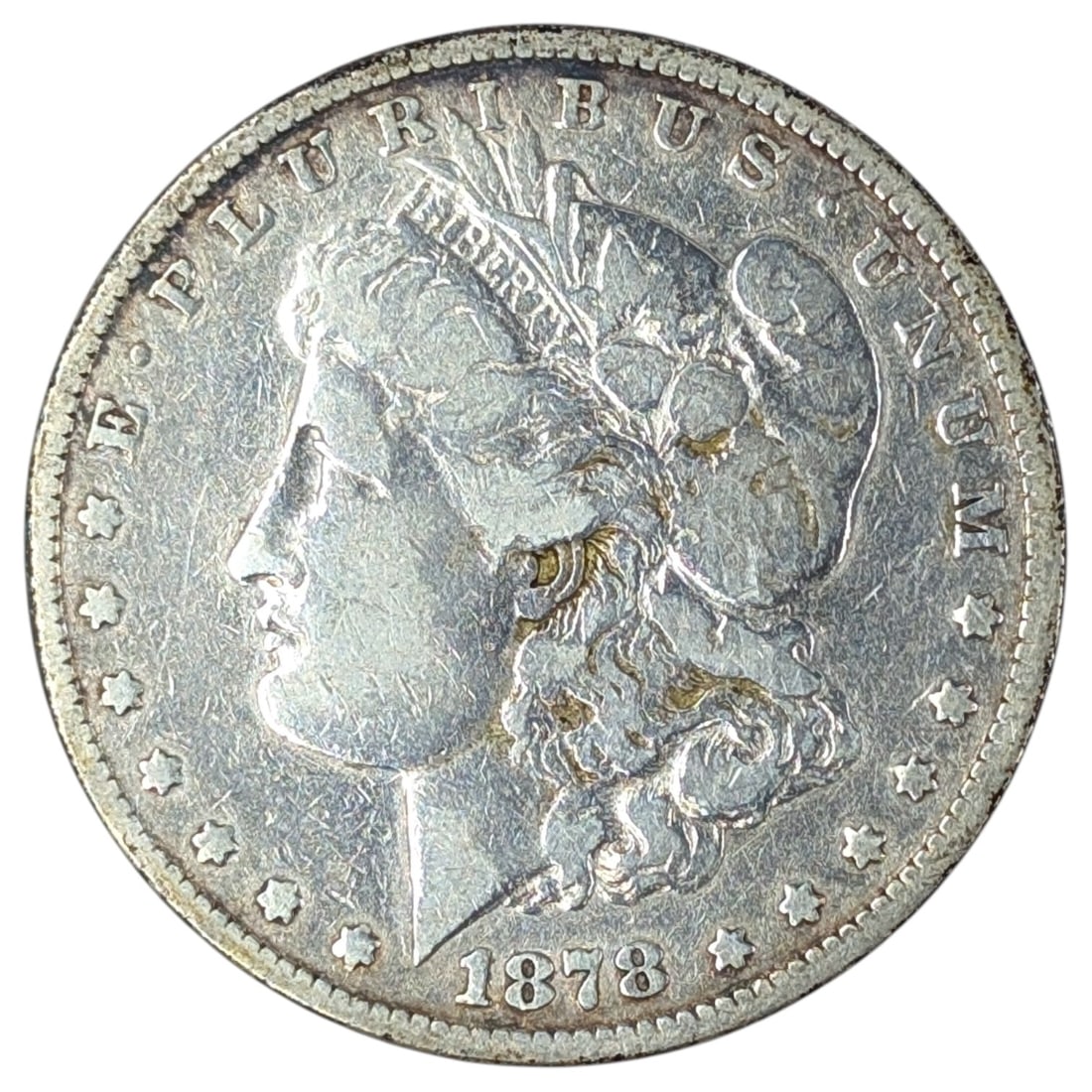 1878 Morgan Silver Dollar: Silver